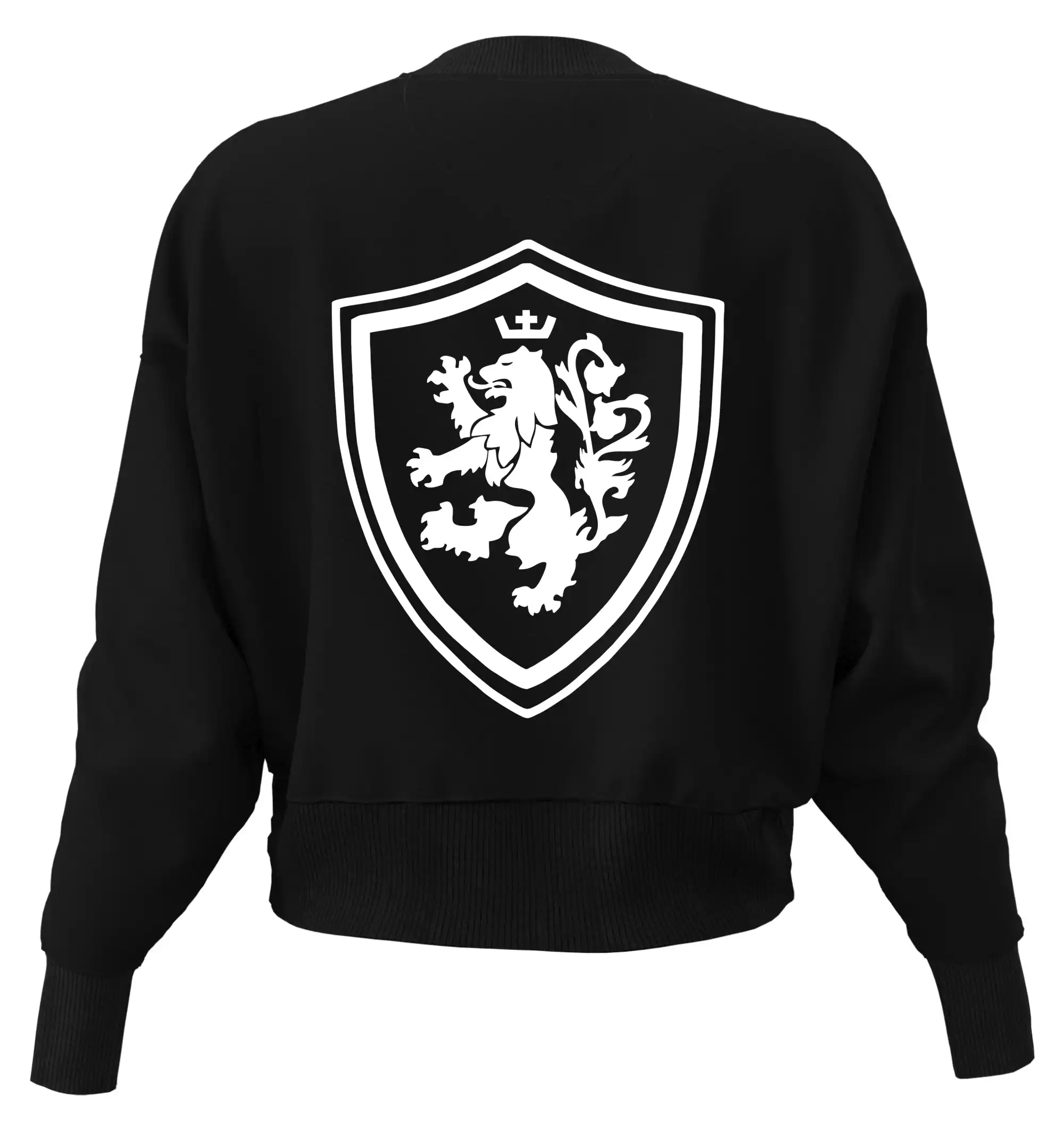 Český lev erb na prsu a na zádech