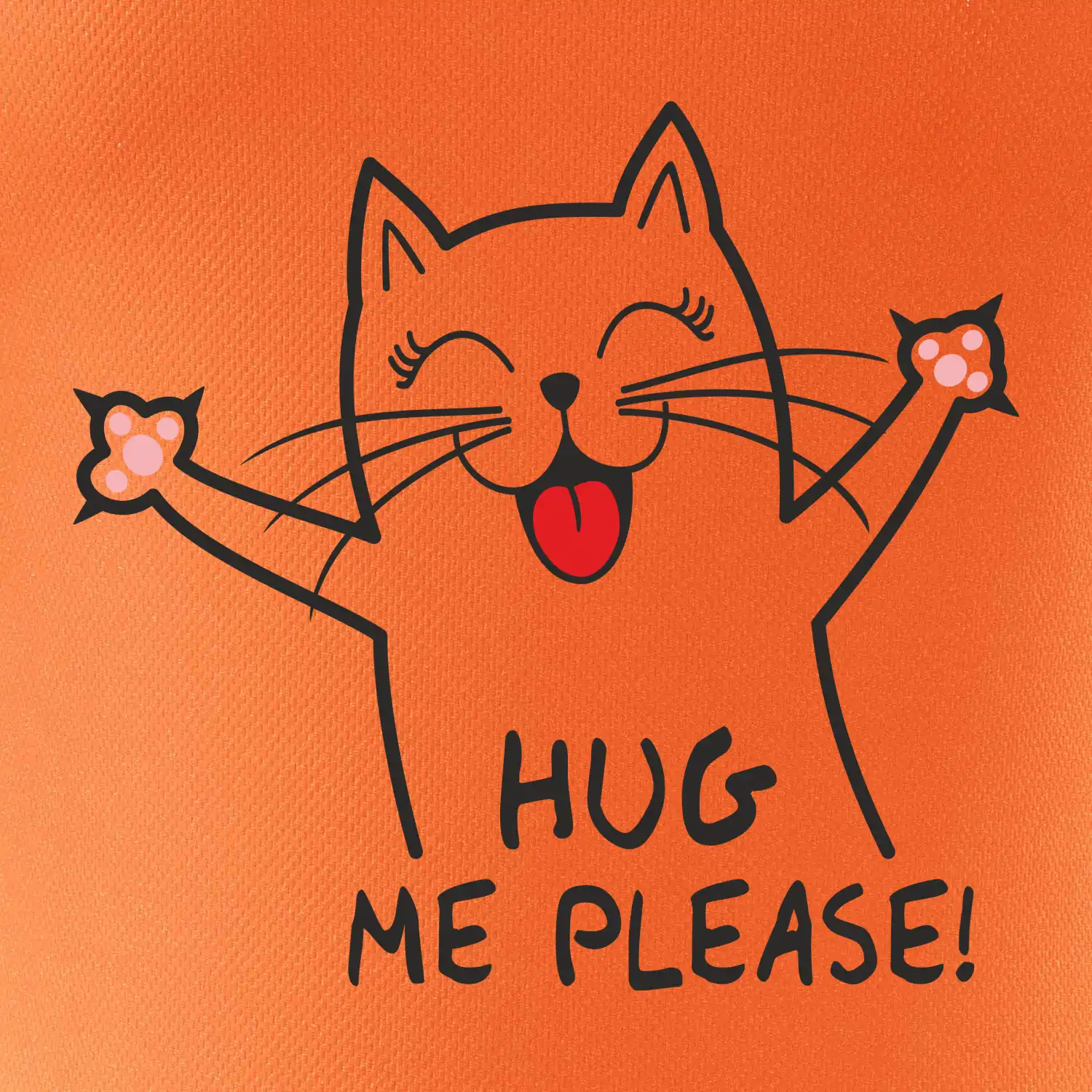 Kočka hug me please