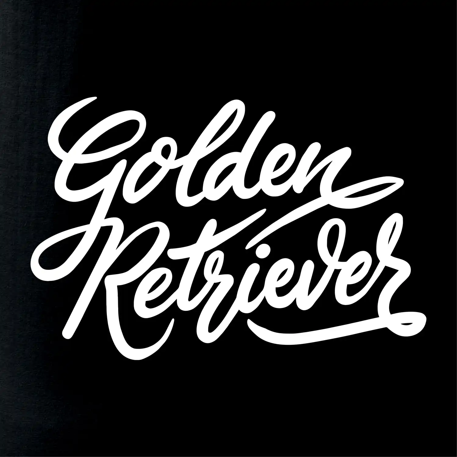 Golden retriever - nápis okrasný