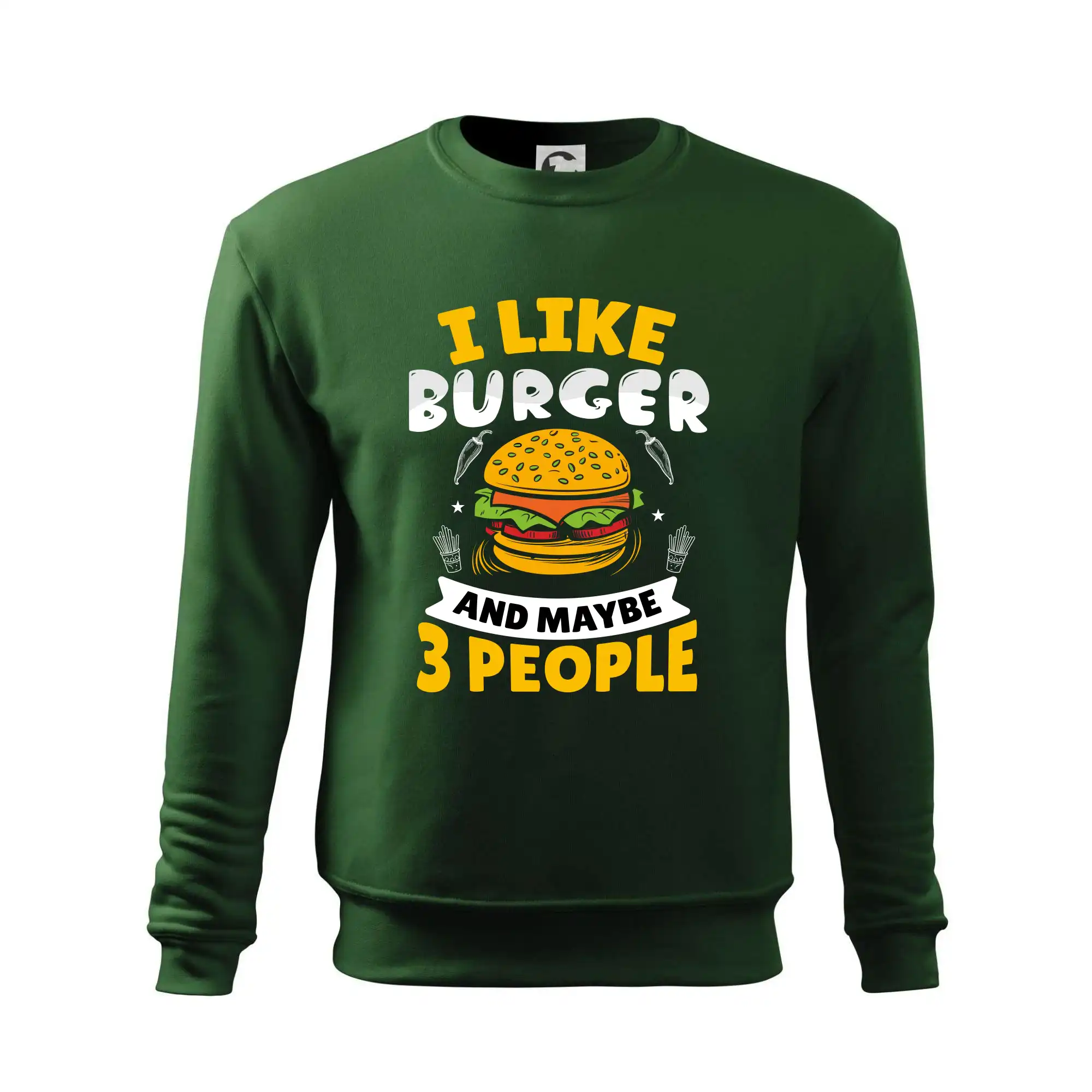 I like burger and maybe 3 people