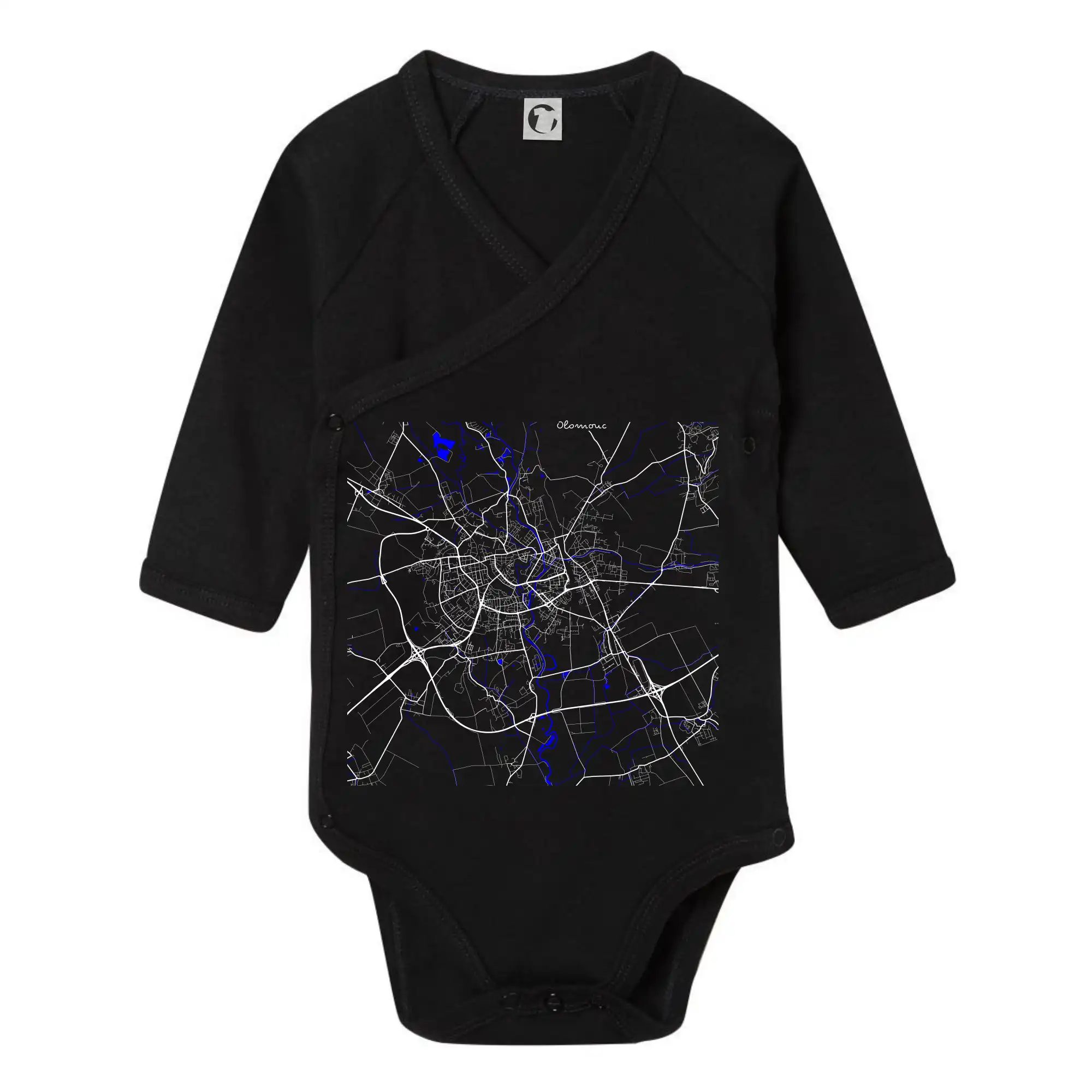 Olomouc - Mapa s vodními toky