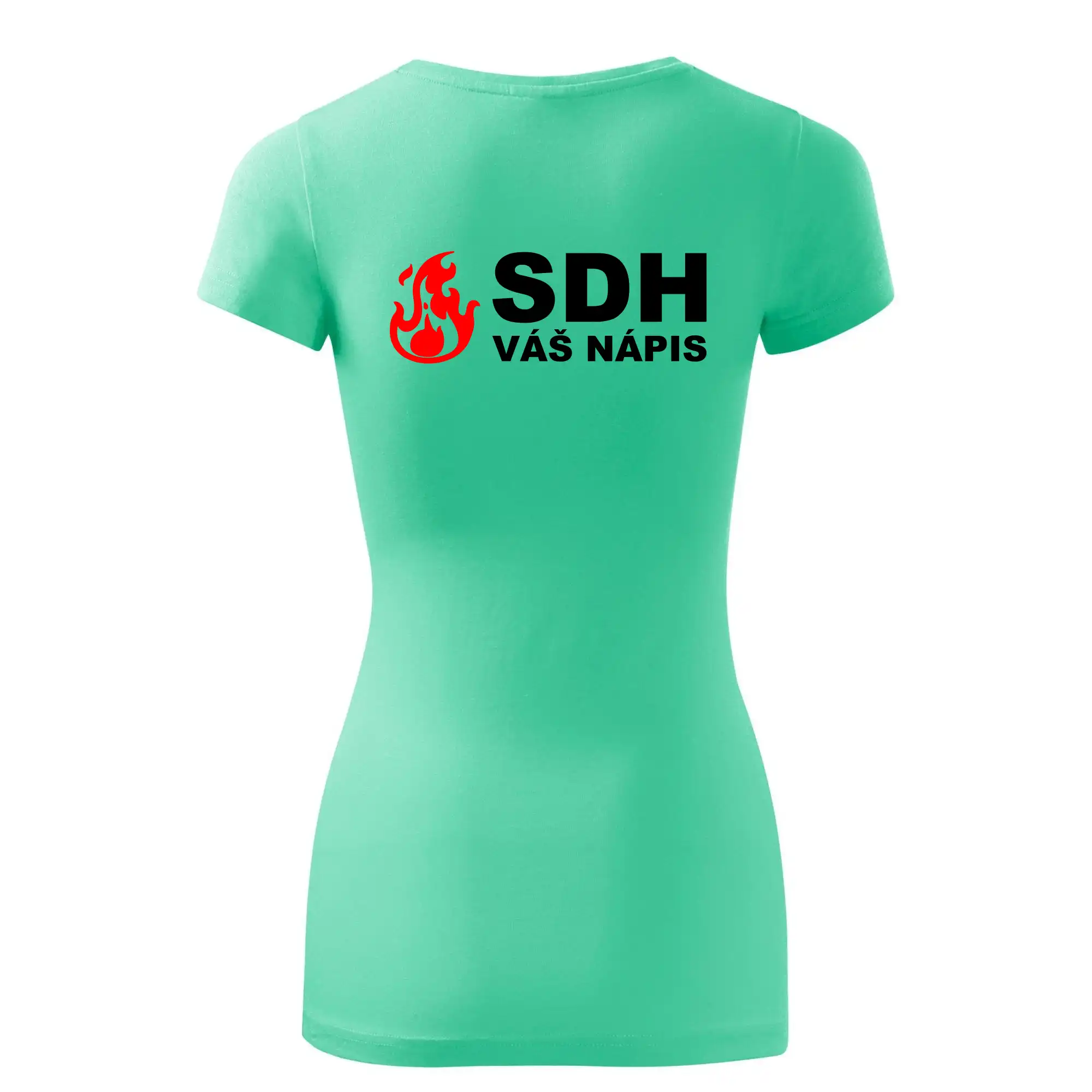 SDH nápis (oheň, název sboru - vlastní nápis)