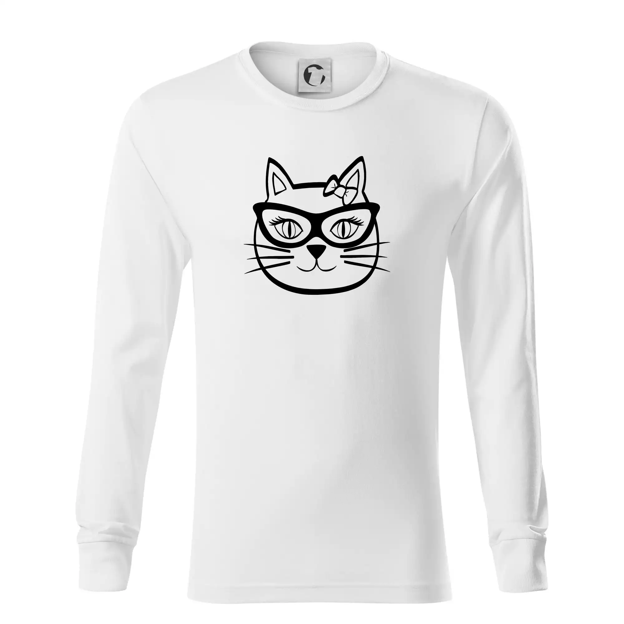 Kočičí holka s brýlemi