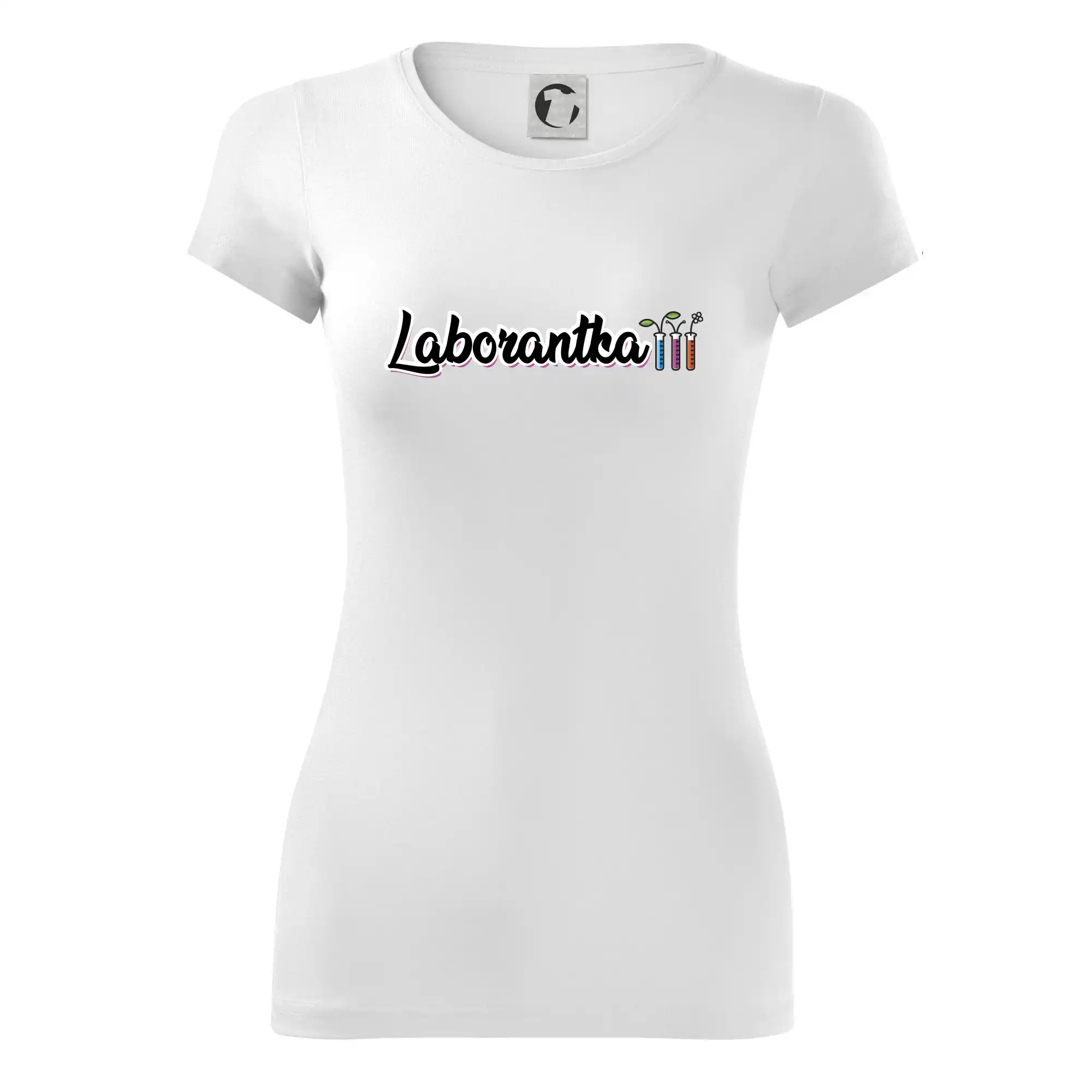 Laborantka a zkumavky
