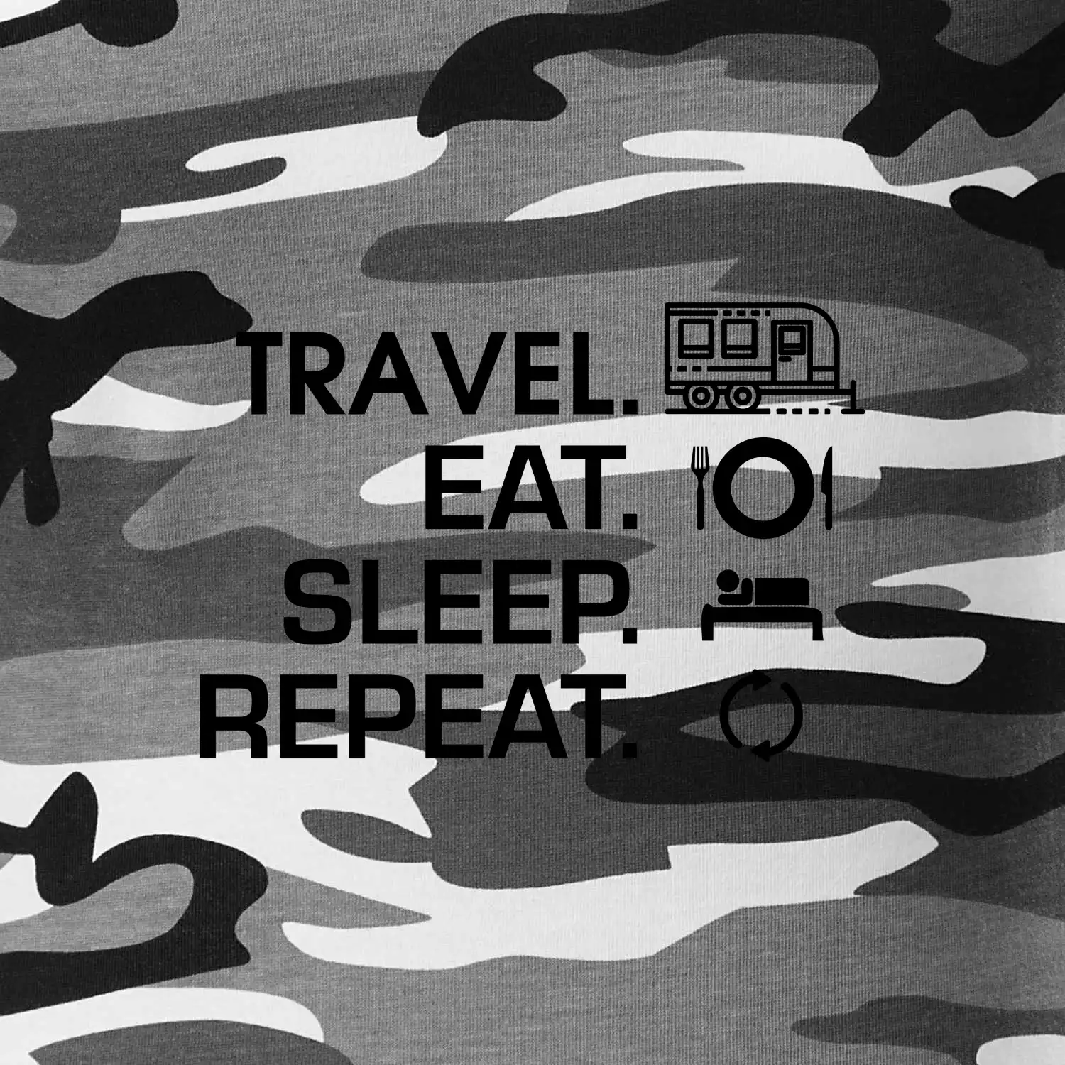 Eat sleep travel - Velký  přívěs