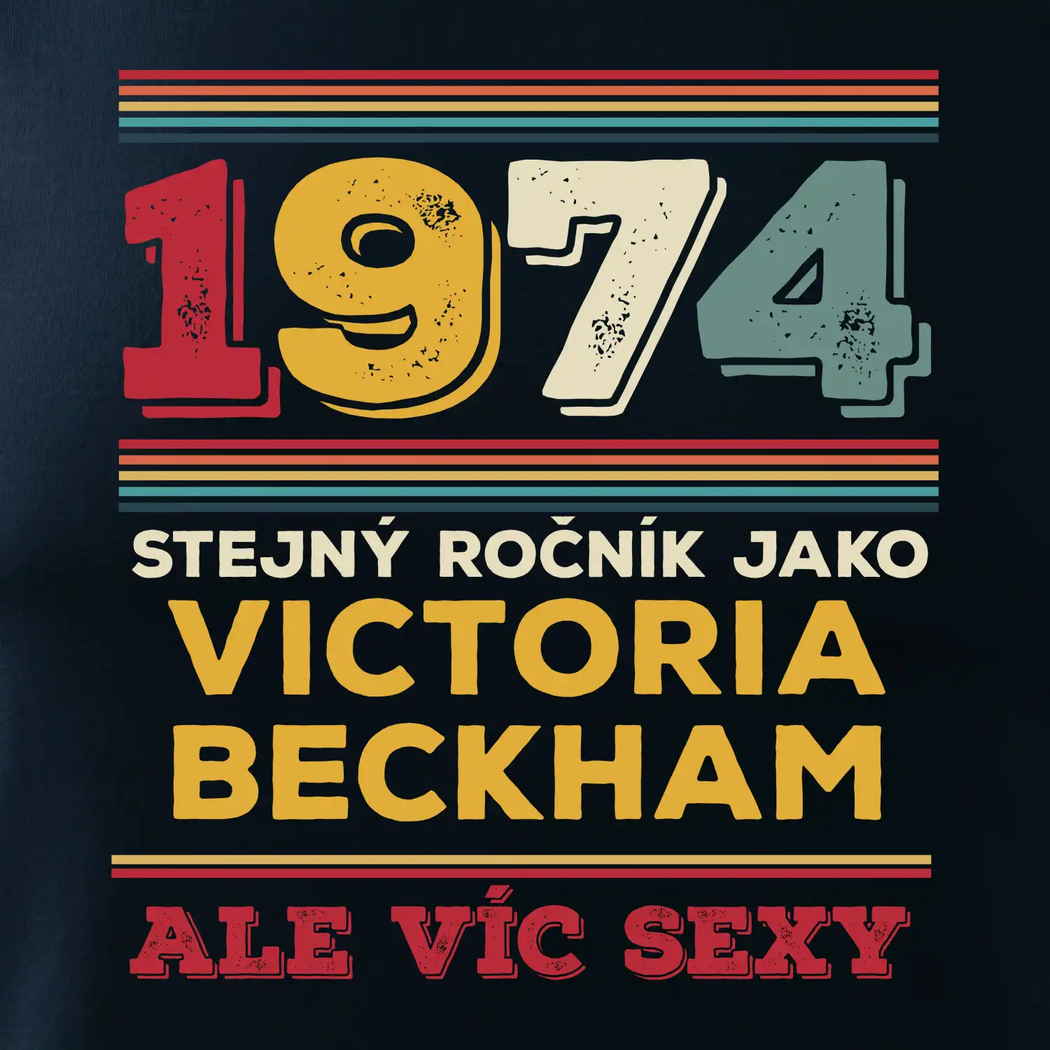 1974 stejný ročník jako Victoria Backham
