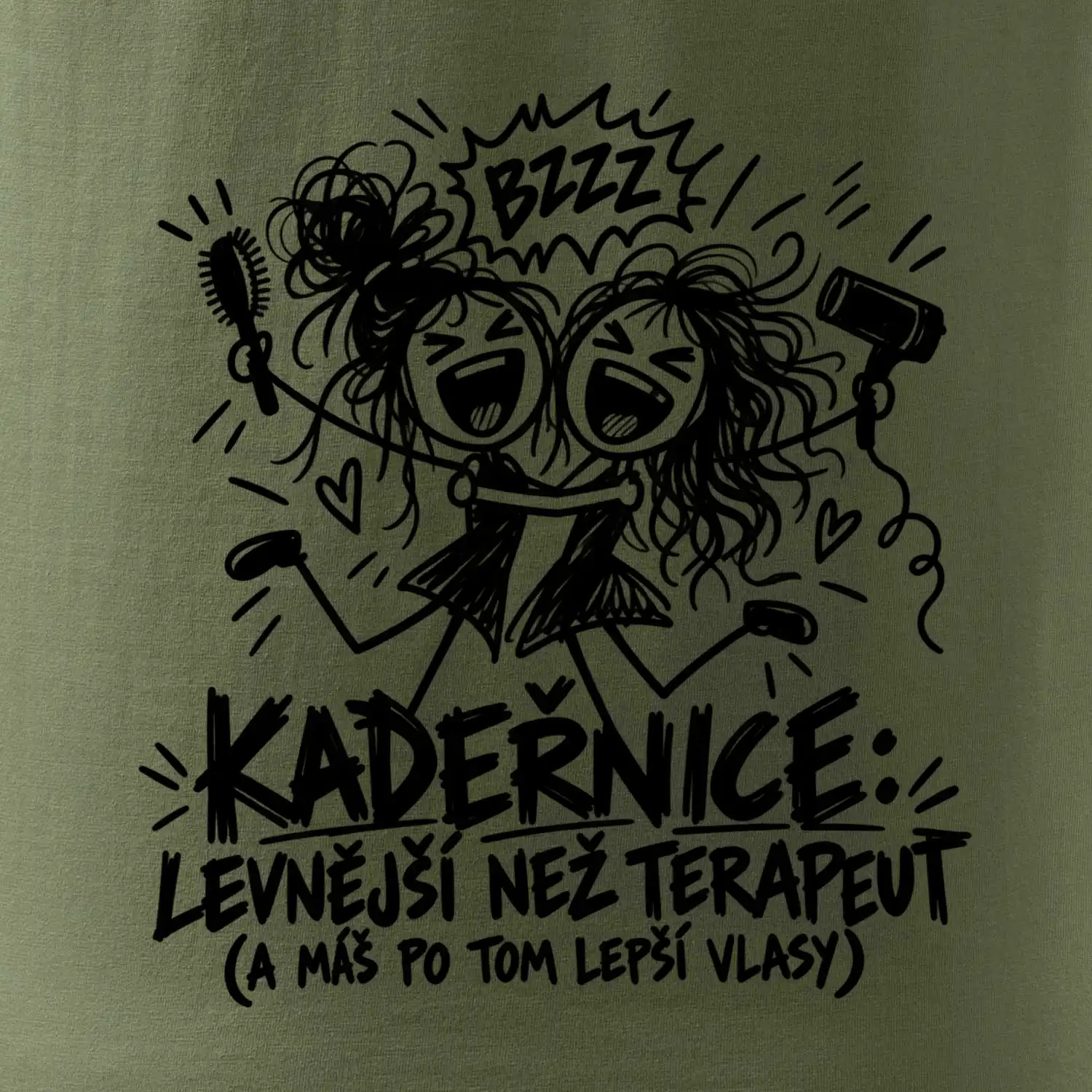 Kadeřnice levnější než terapeut - kreslené