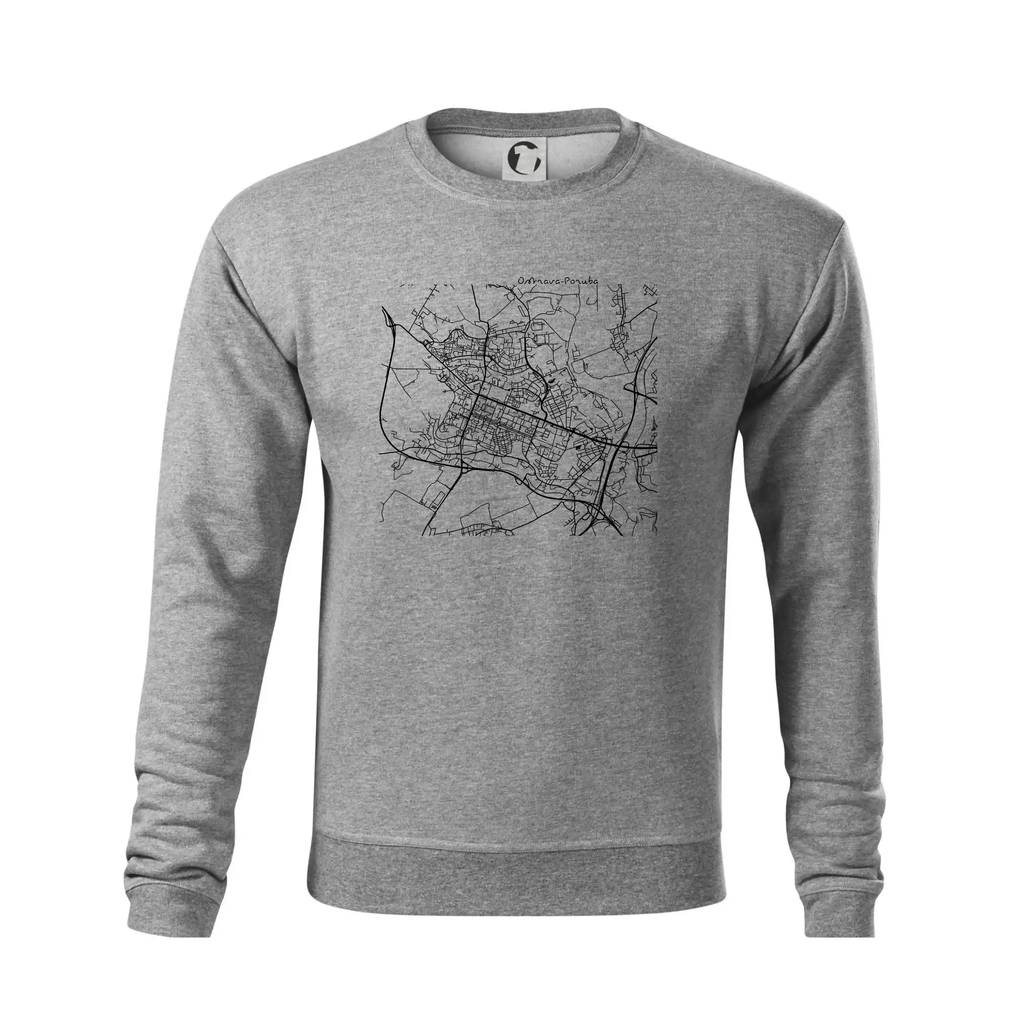 Mapy měst černobílé Ostrava Poruba