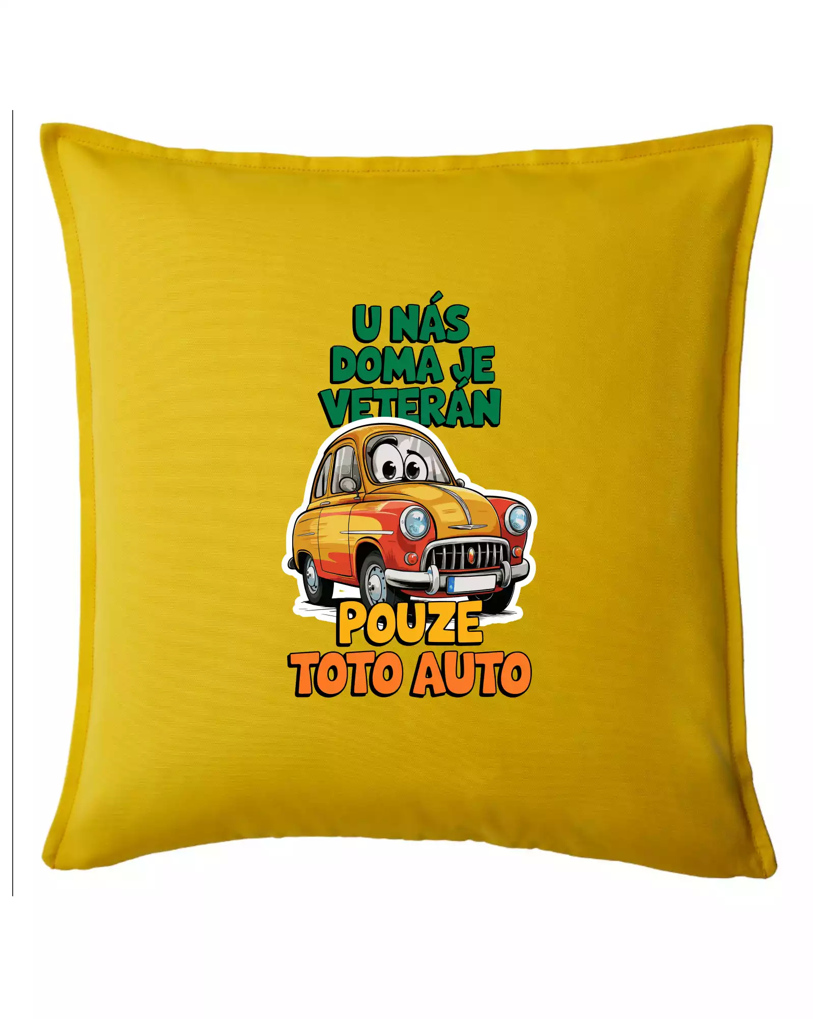 U nás doma je veterán pouze toto auto barevný nápis