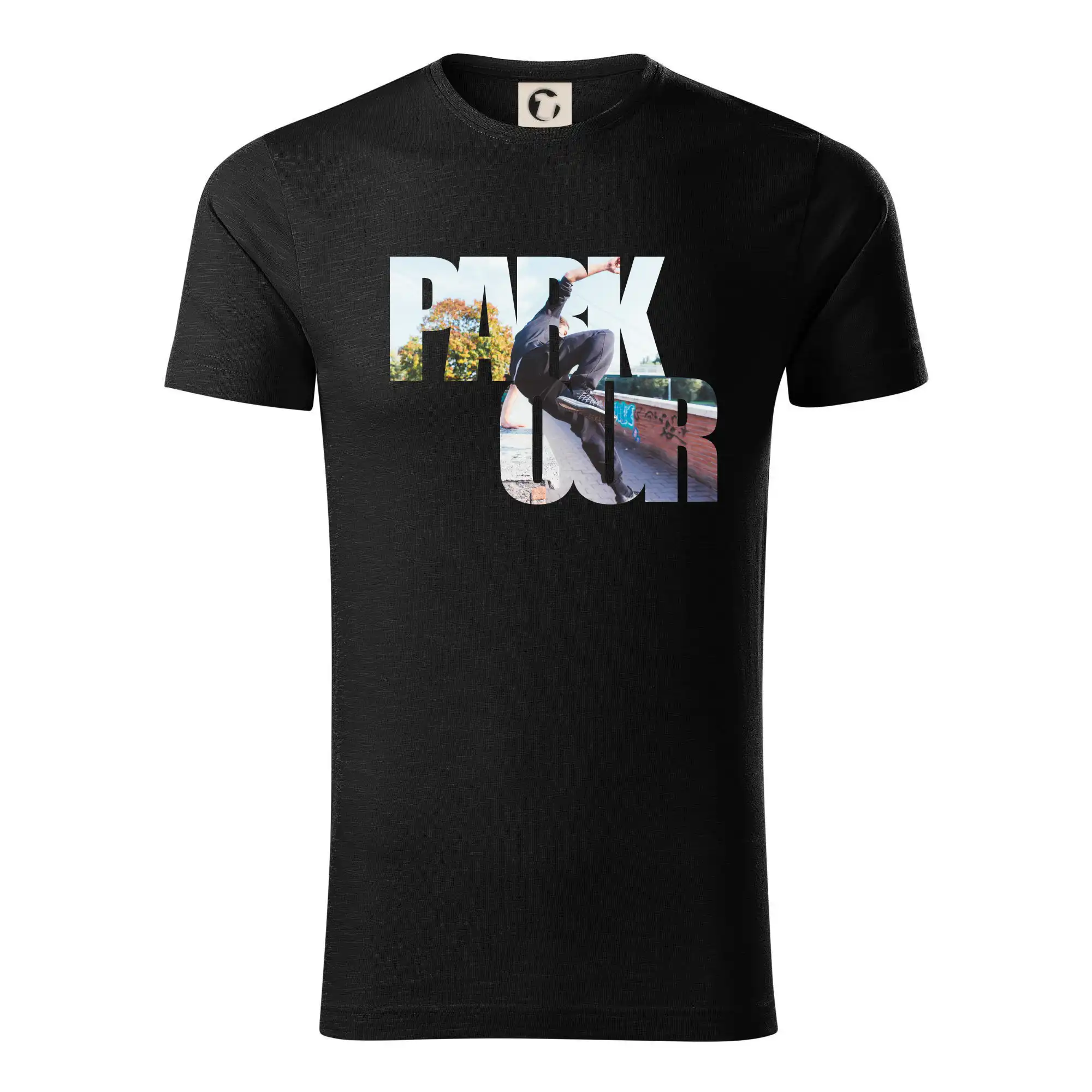 Parkour nápis ve městě