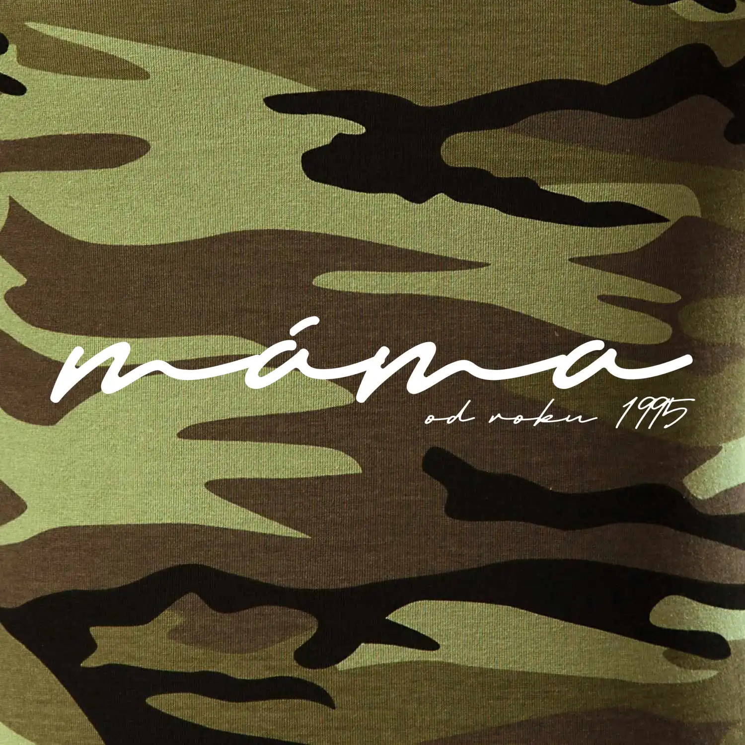 Psací nápis máma s ročníkem