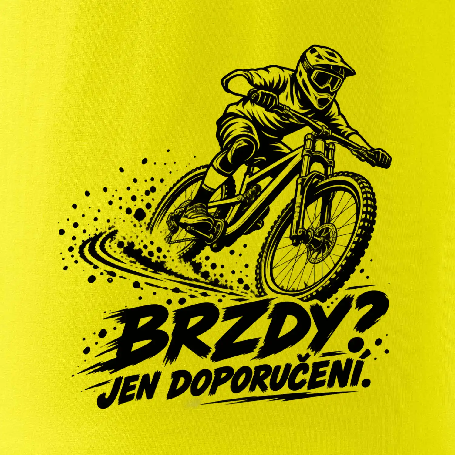 Brzdy jen doporučení - biker v zatáčce
