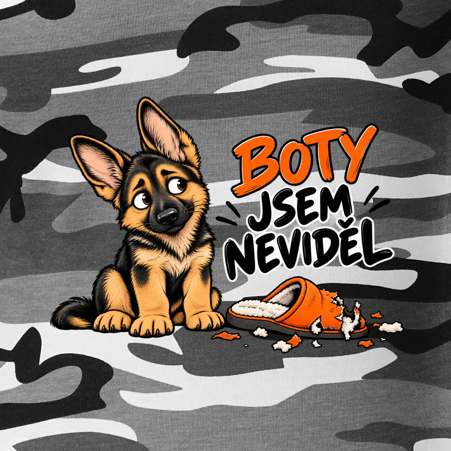 Boty jsem neviděl - štěně vlčáka