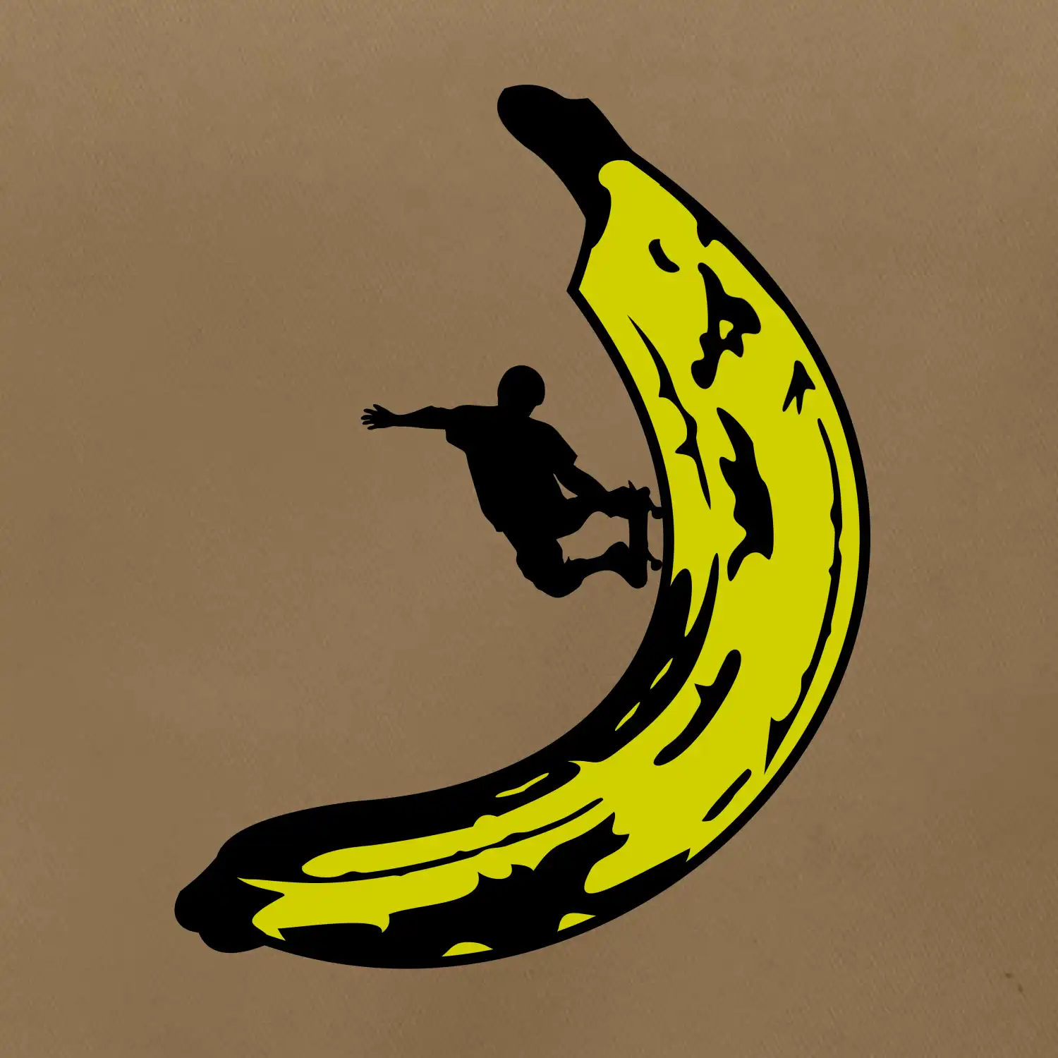 Skateboardista na banánu