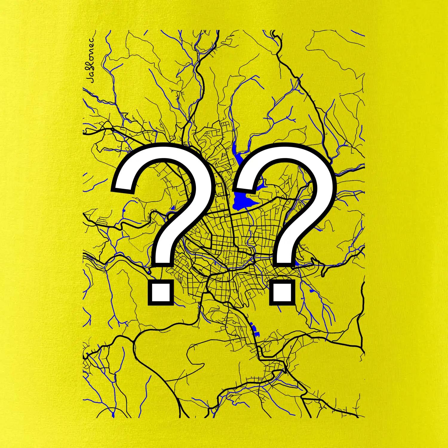 Vaše město - Mapa s vodními toky