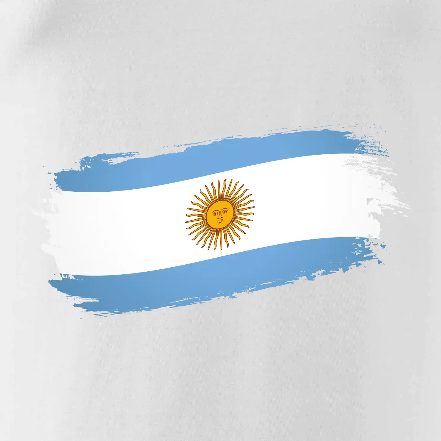 Argentina vlajka okousaná