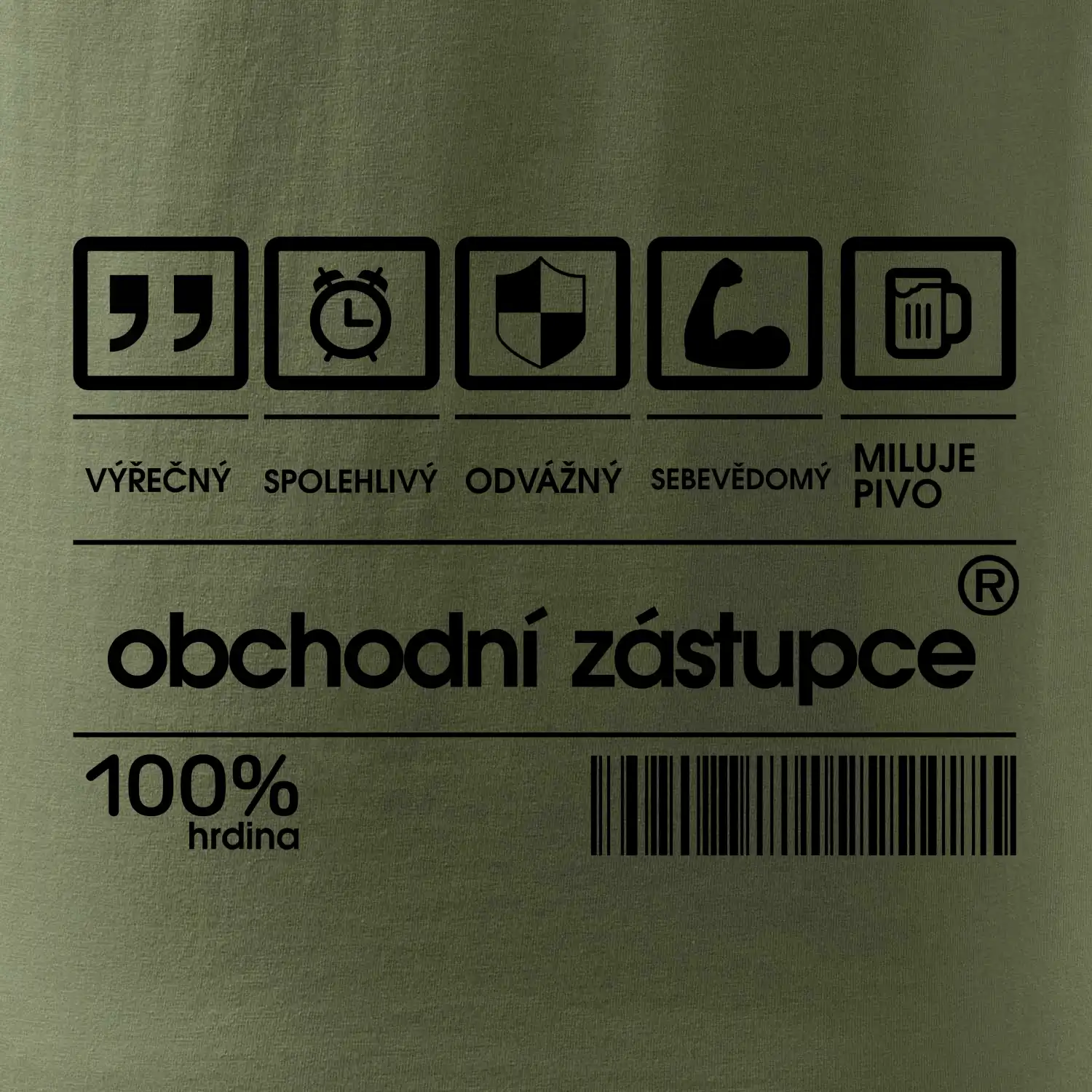 Čárový kód obchodní zástupce