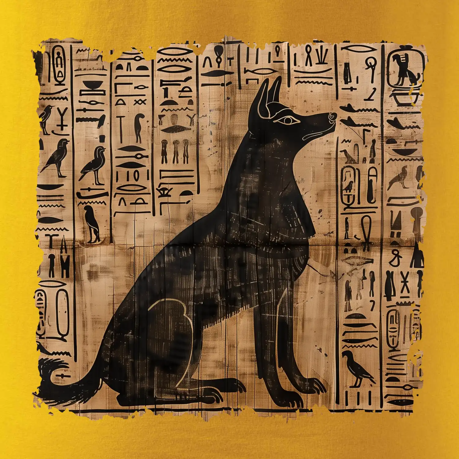 Egyptské hieroglyfy pes
