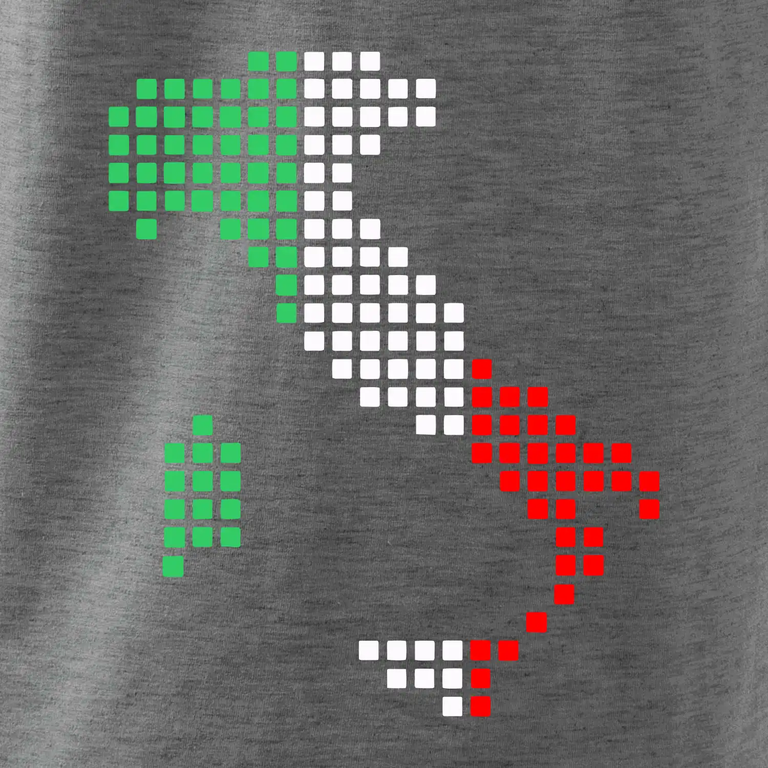 Itálie obrys vlajka