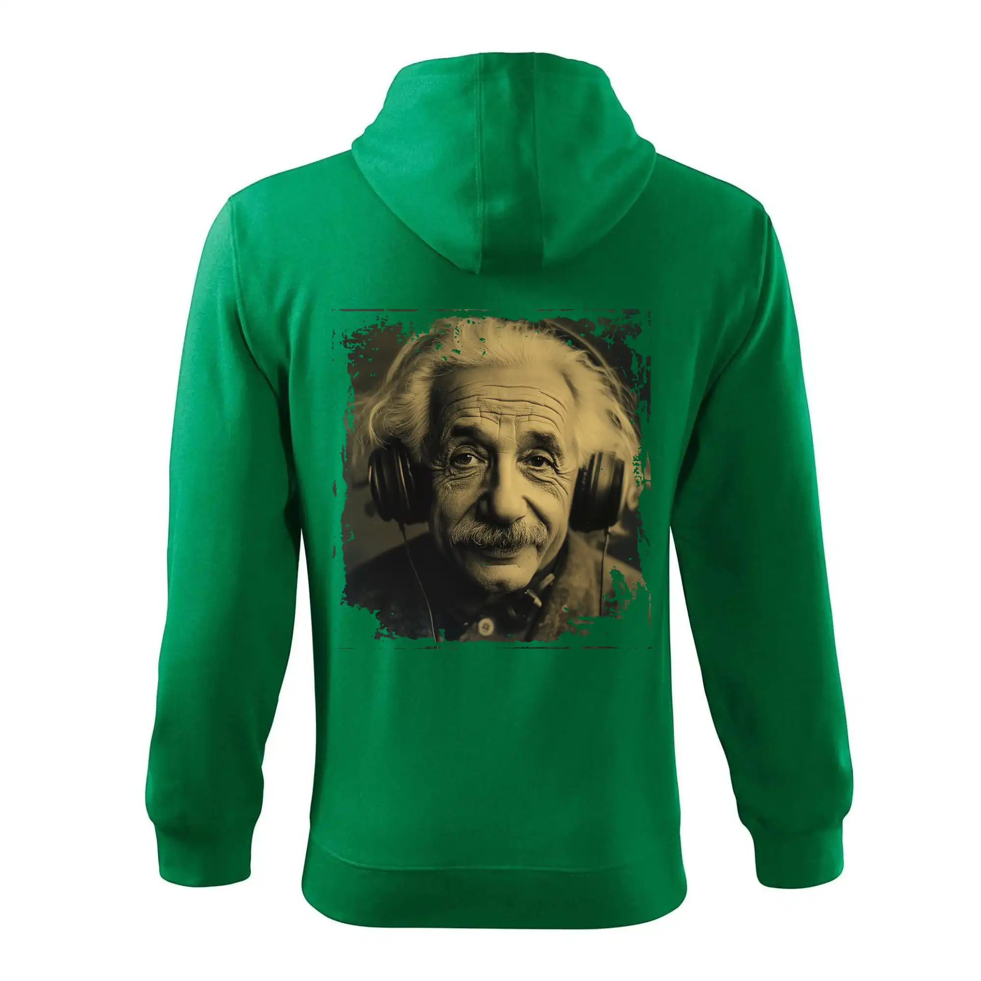 Albert se sluchátky