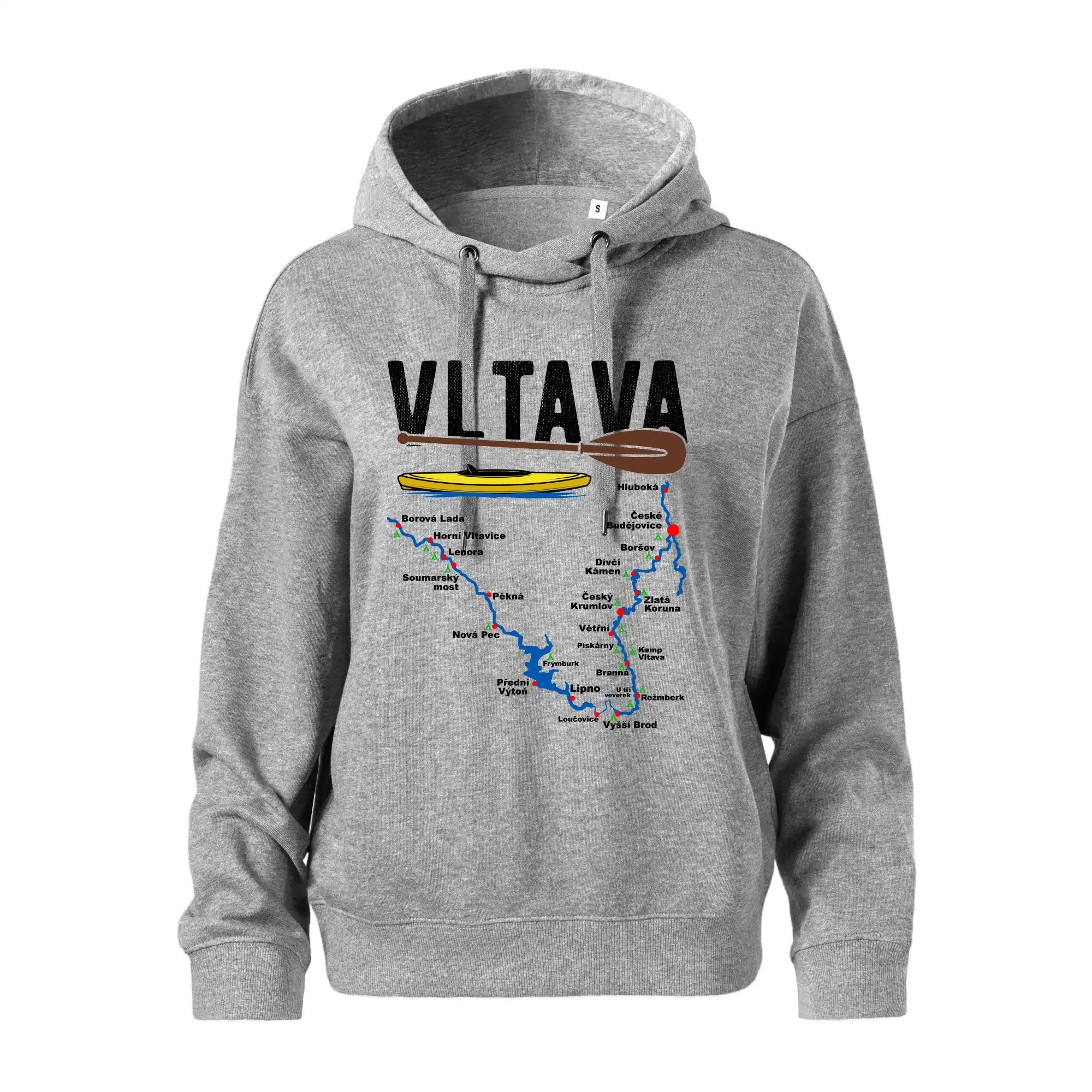 Mapa řeky Vltavy