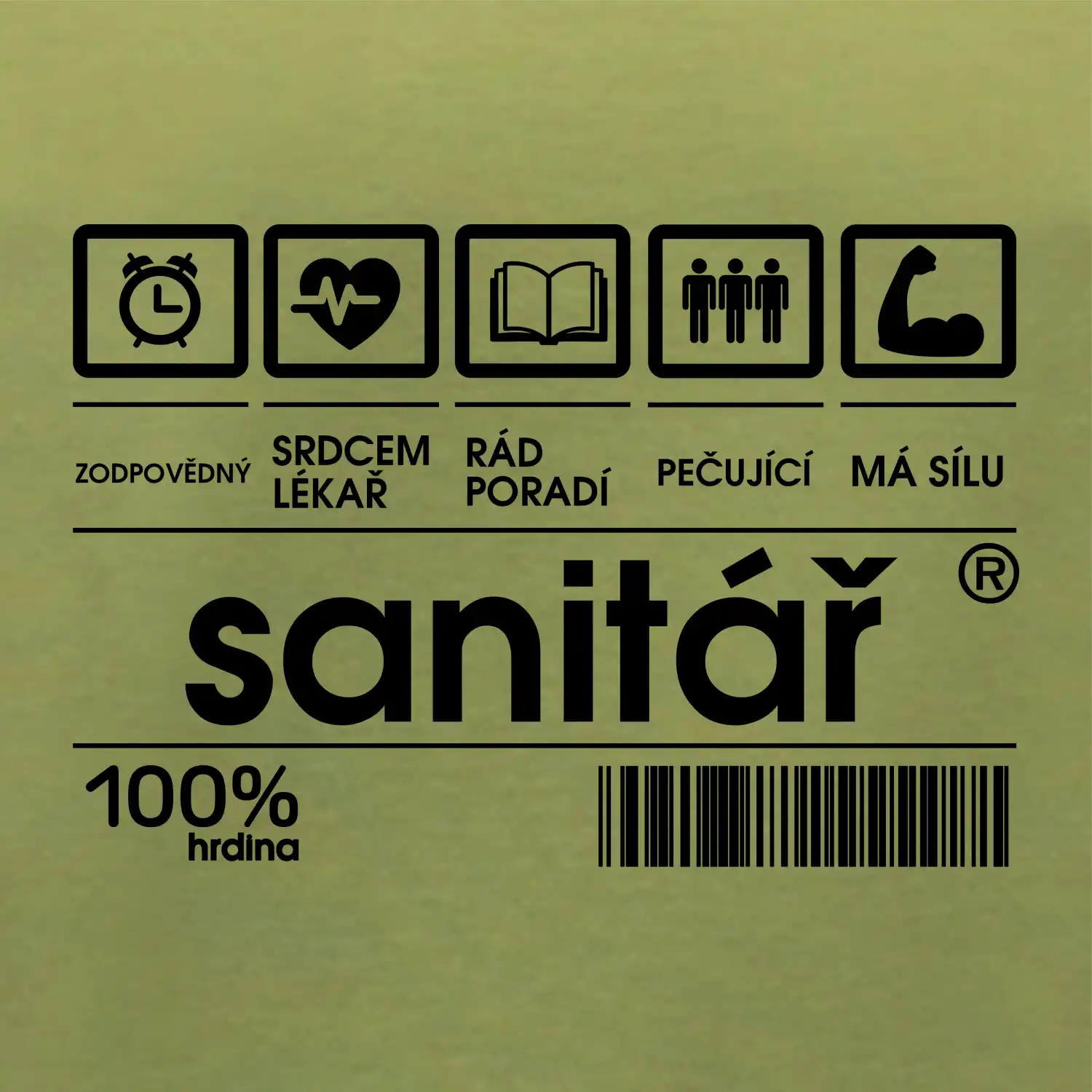 Čárový kód sanitář