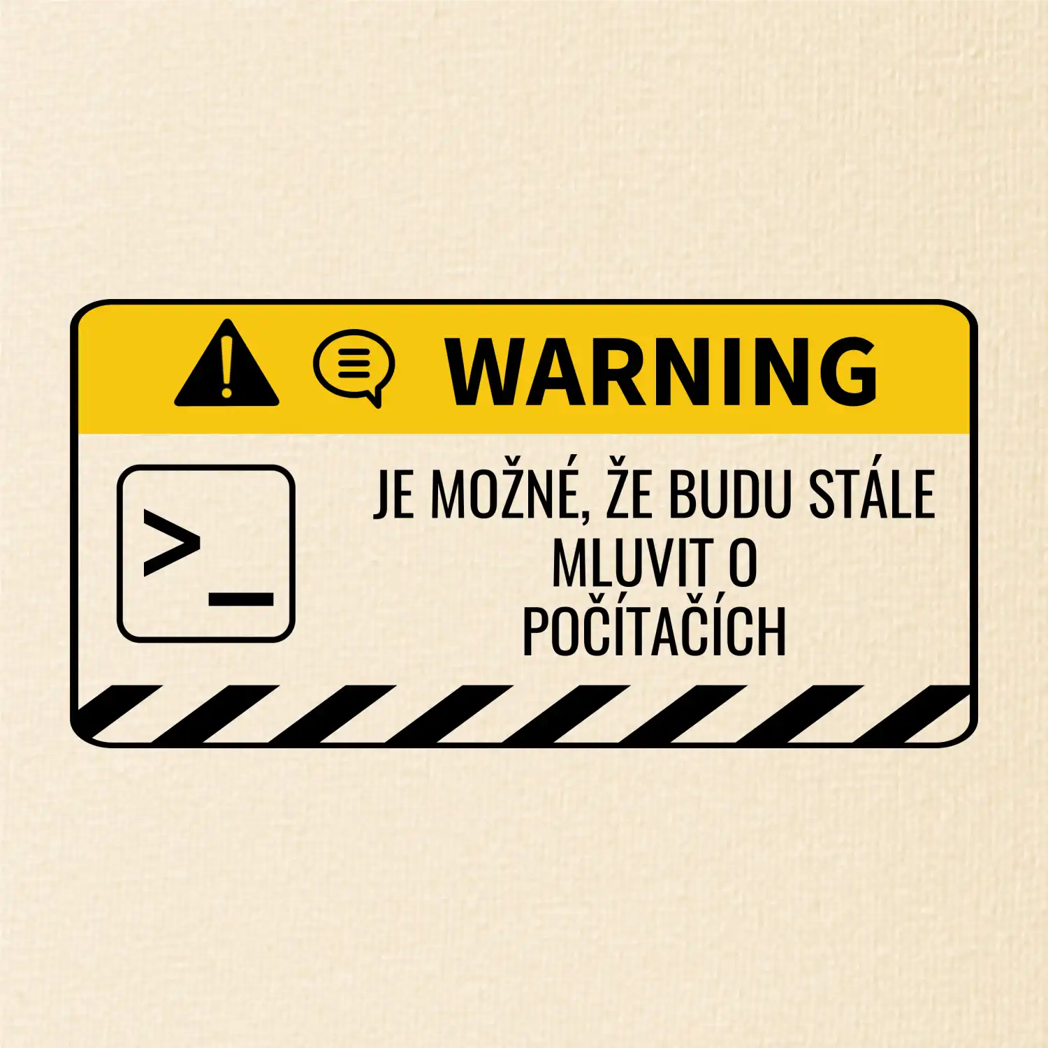 Warning mluvení - Počítač