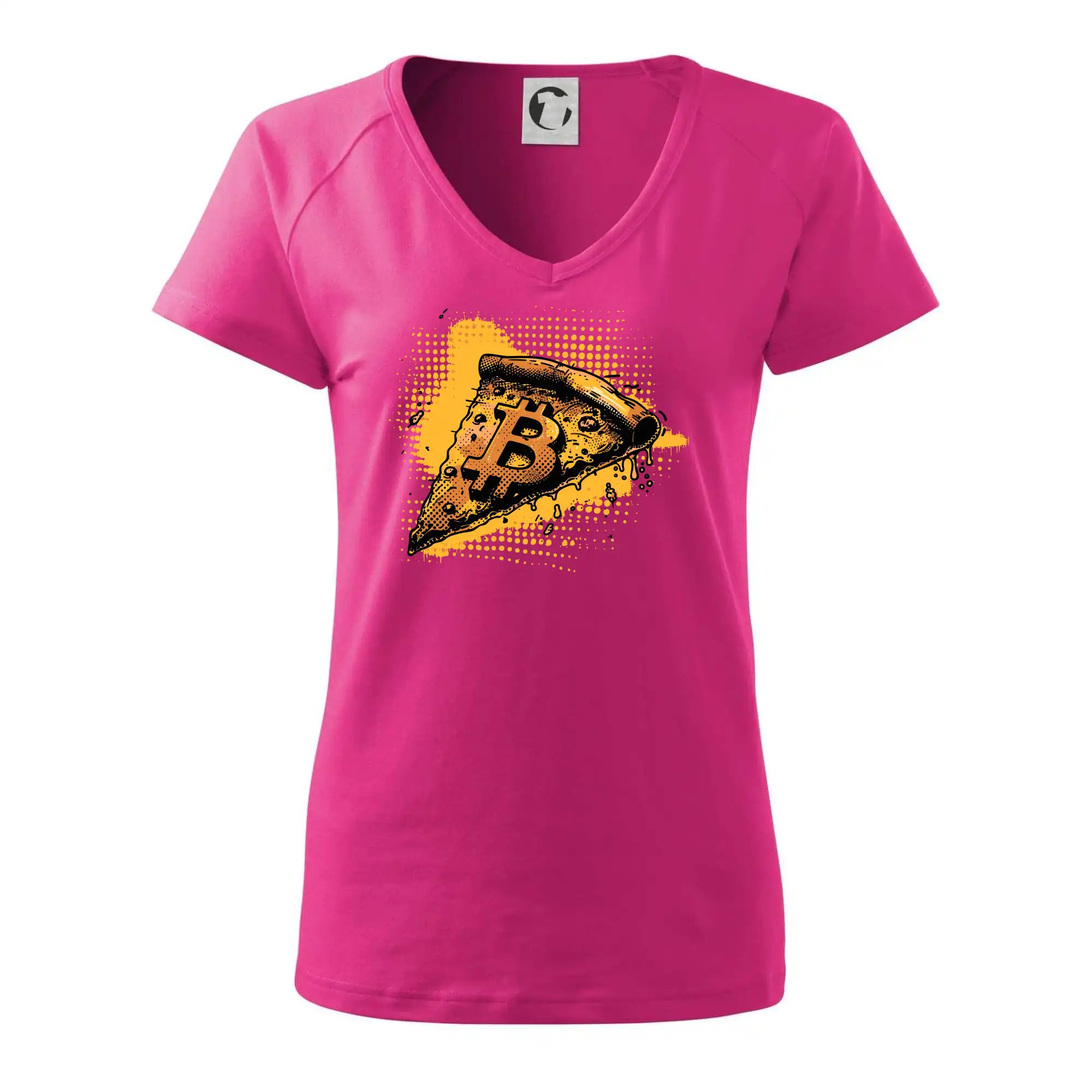Bitcoin oranžová pizza