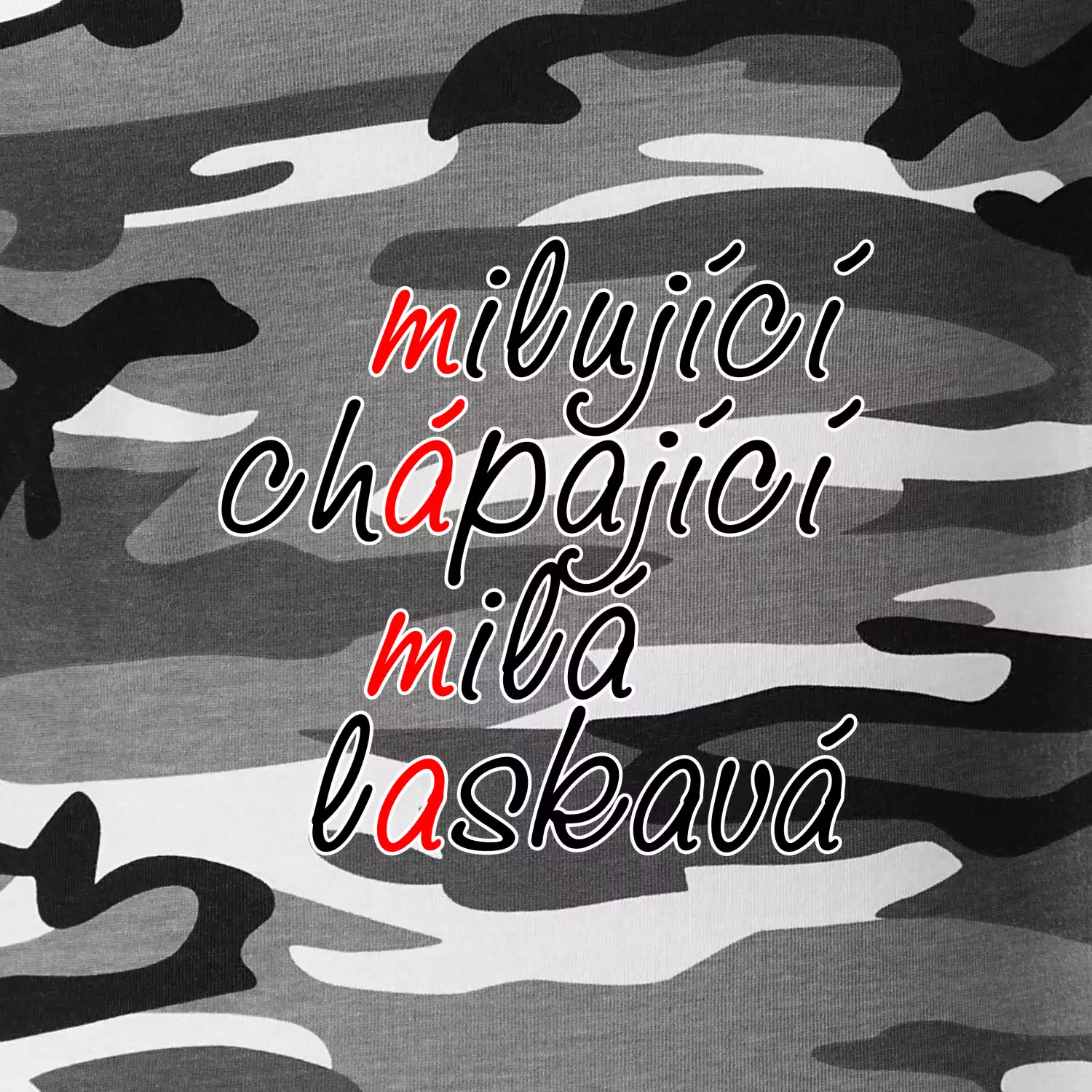 Milující chápající milá laskavá