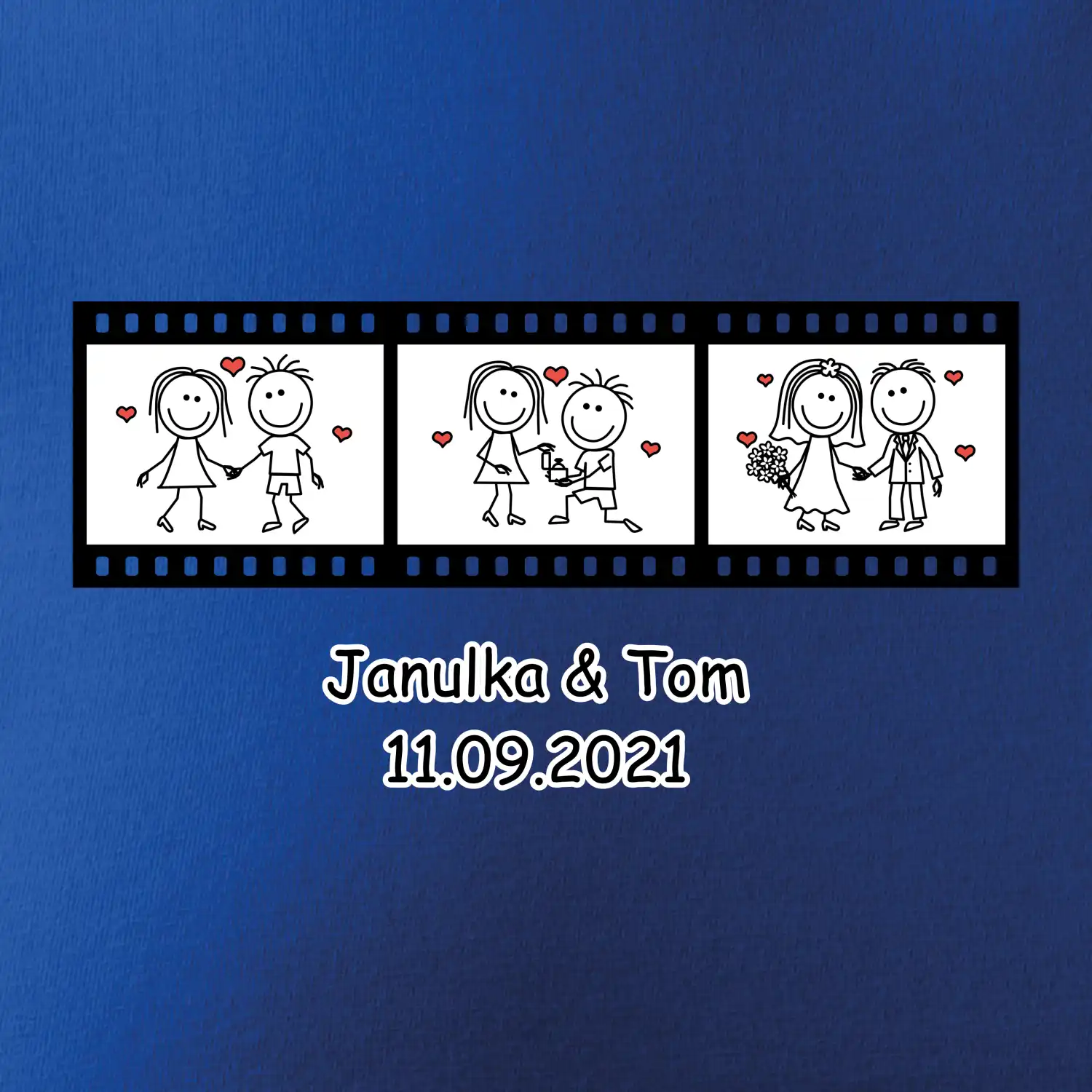 Svatební den - váš nápis (Hana-creative)