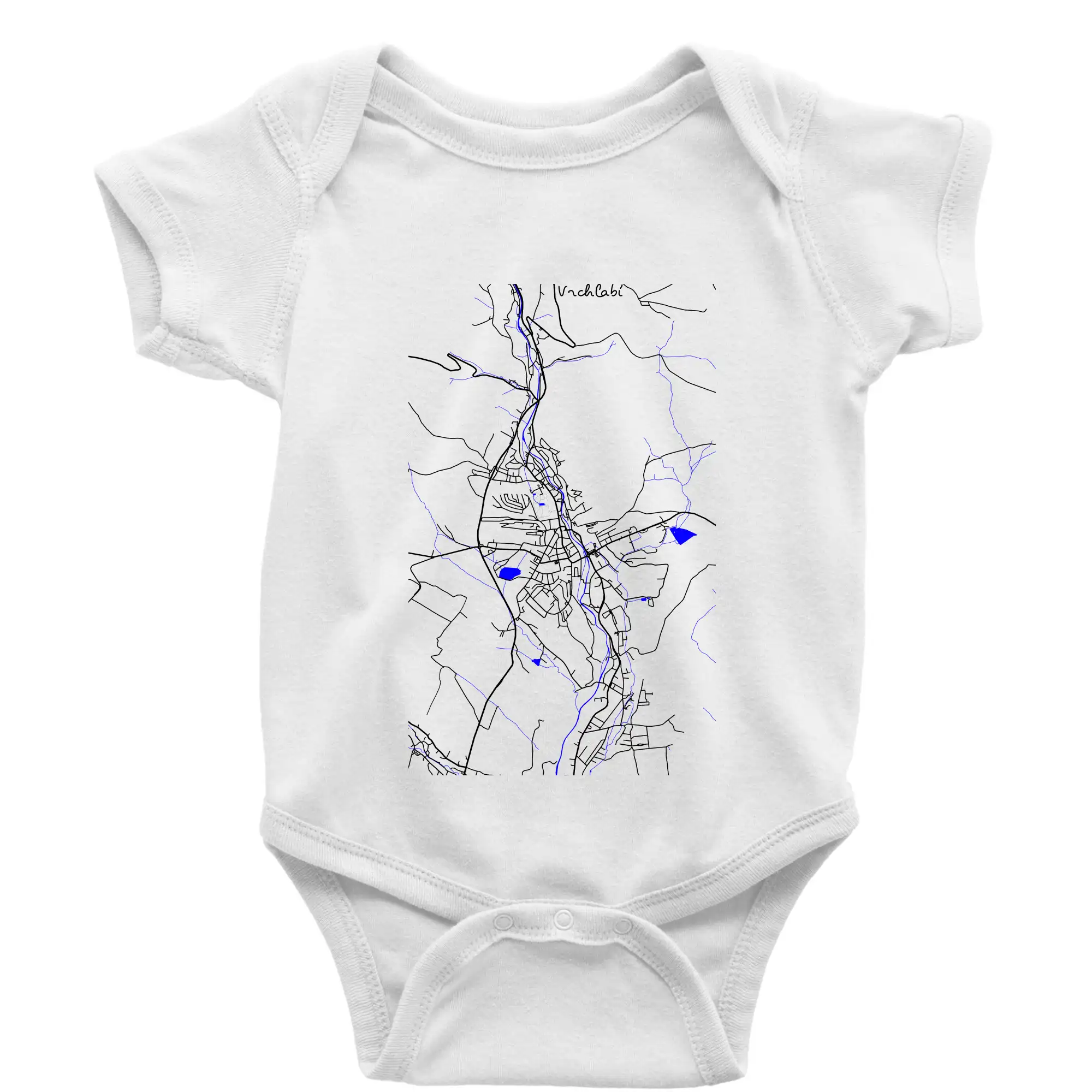 Vrchlabí - Mapa s vodními toky