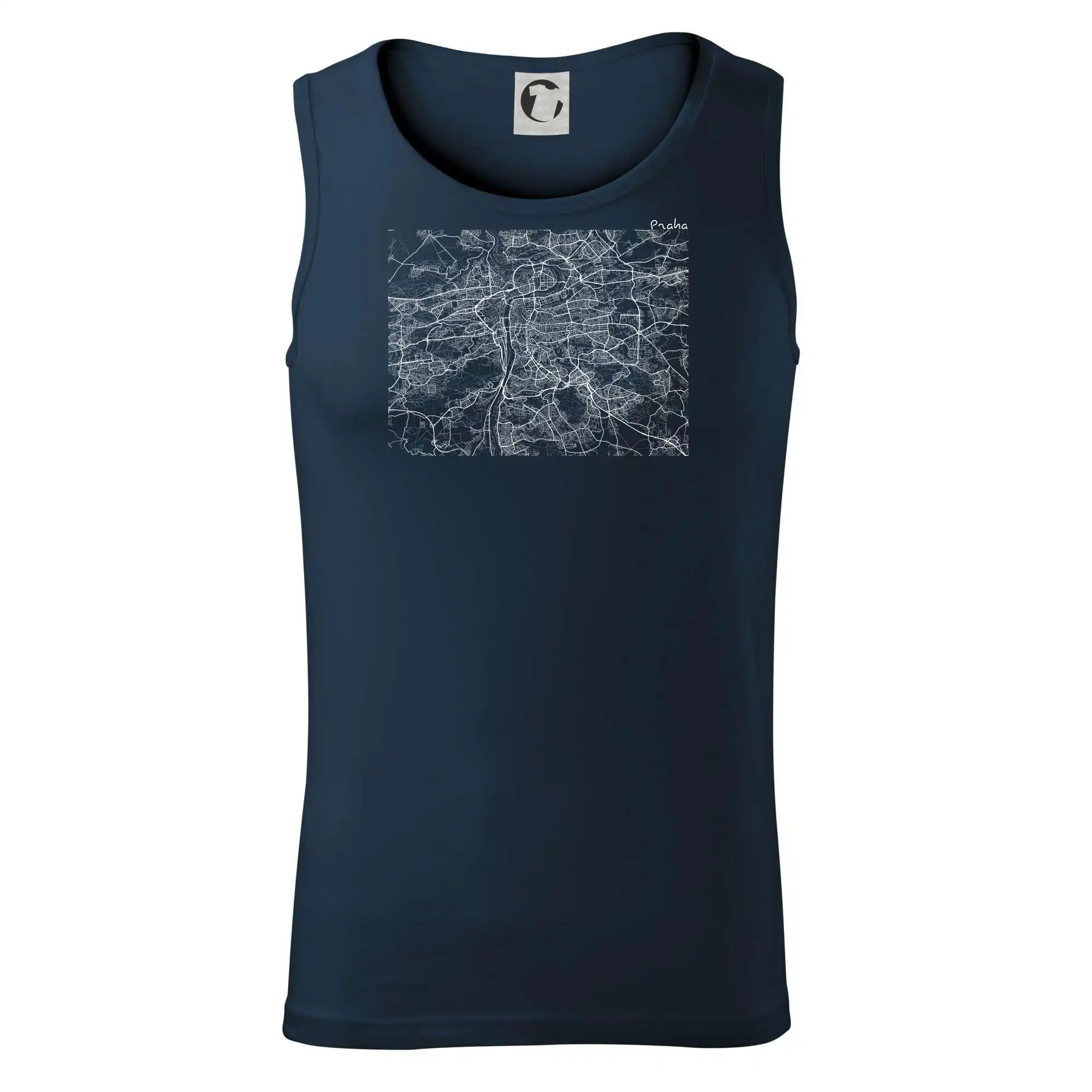 Mapy měst černobílé Praha