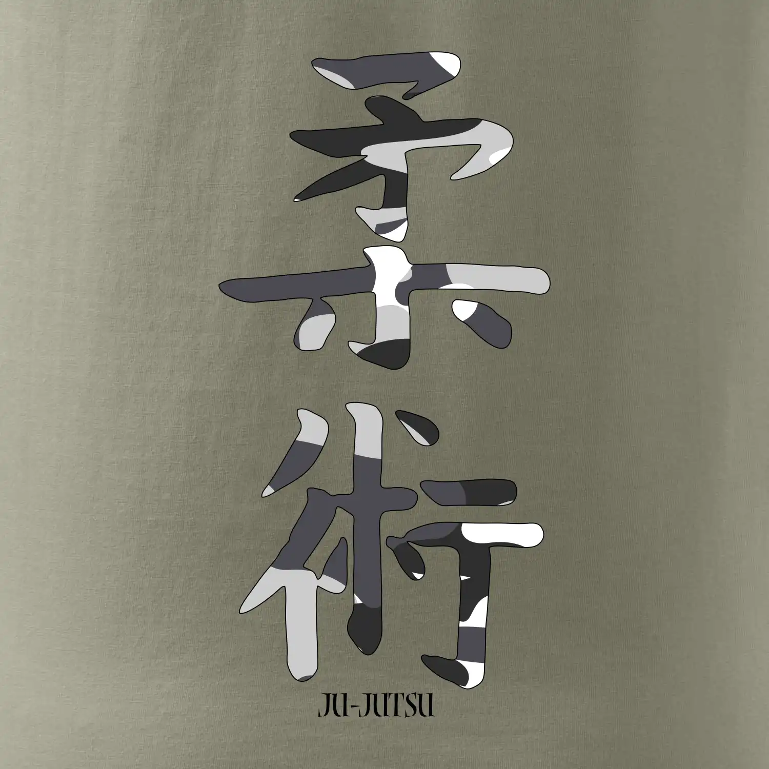 Ju-jutsu maskáčový nápis
