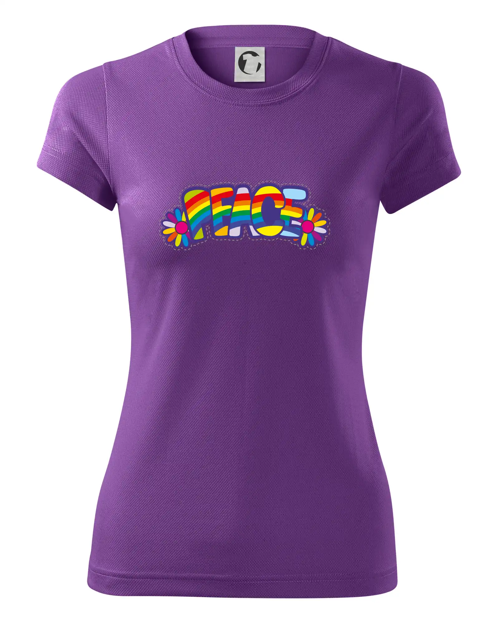 Peace nápis duhový