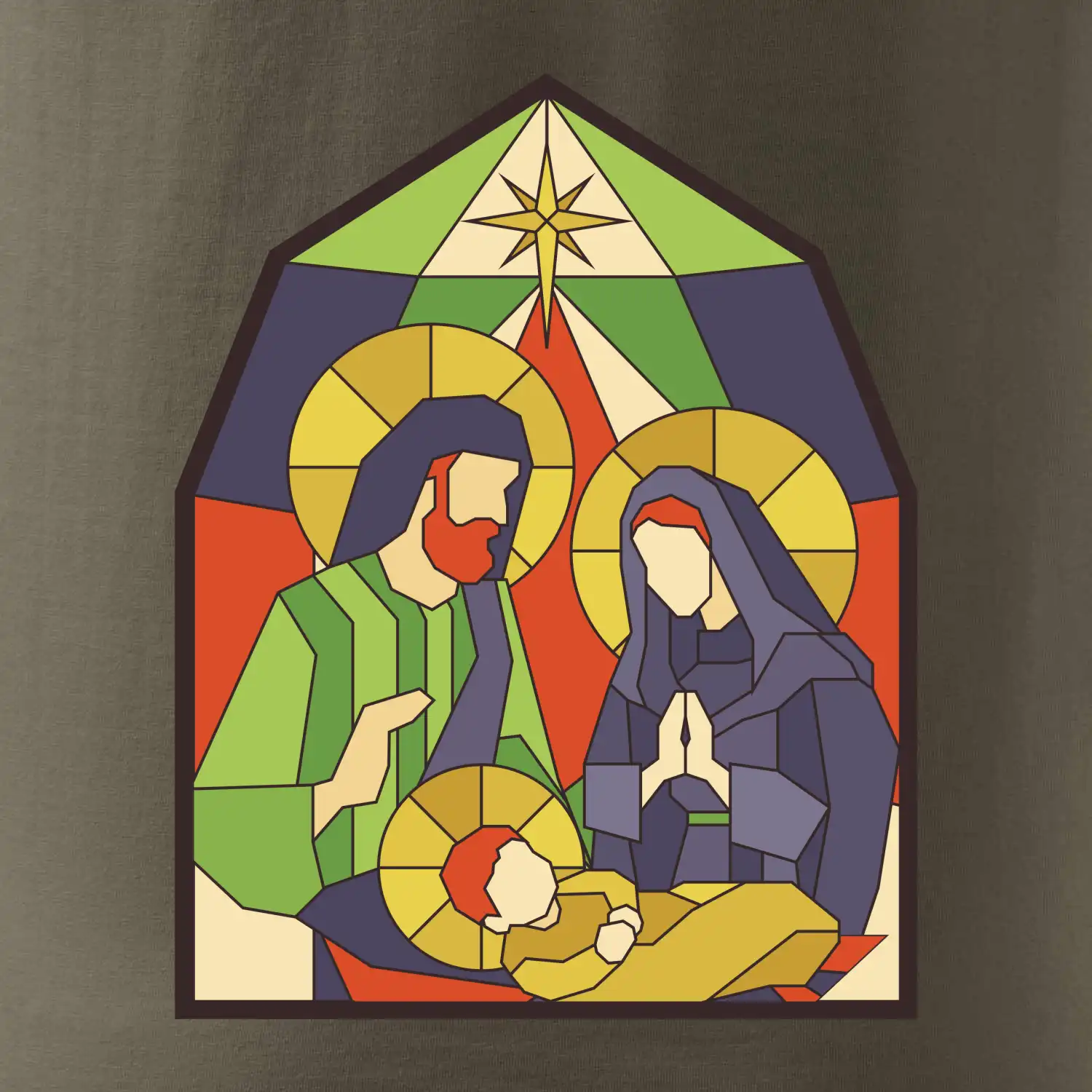 Vitráž - jesličky