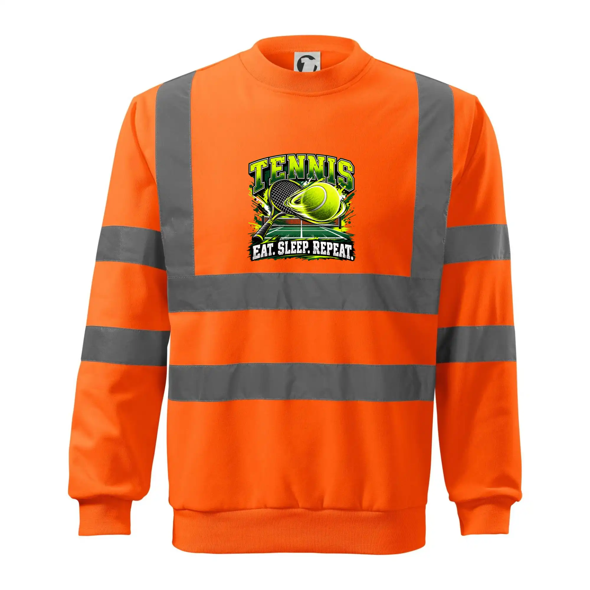 Tenisová raketa a míček eat sleep repeat