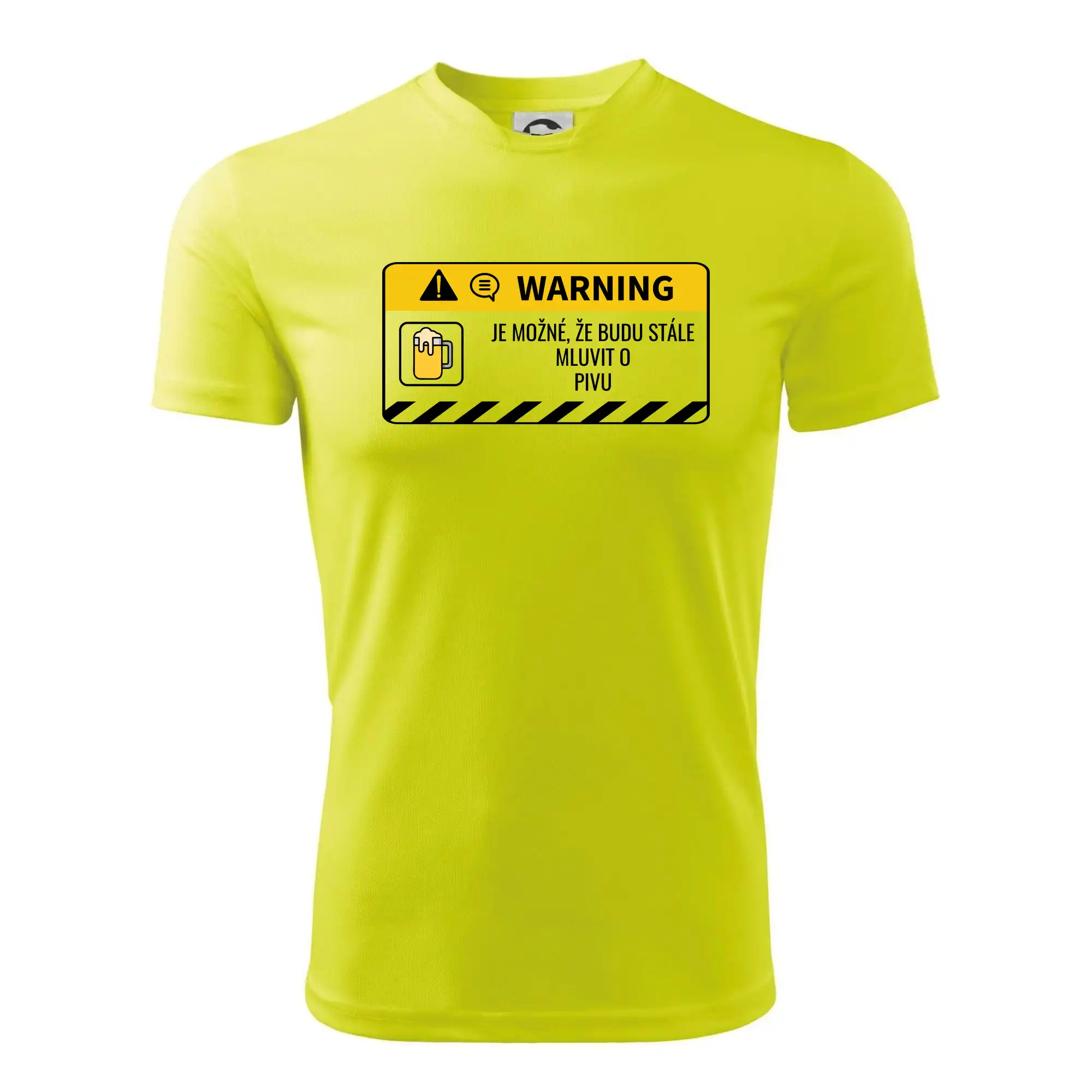 Warning mluvení - pivo