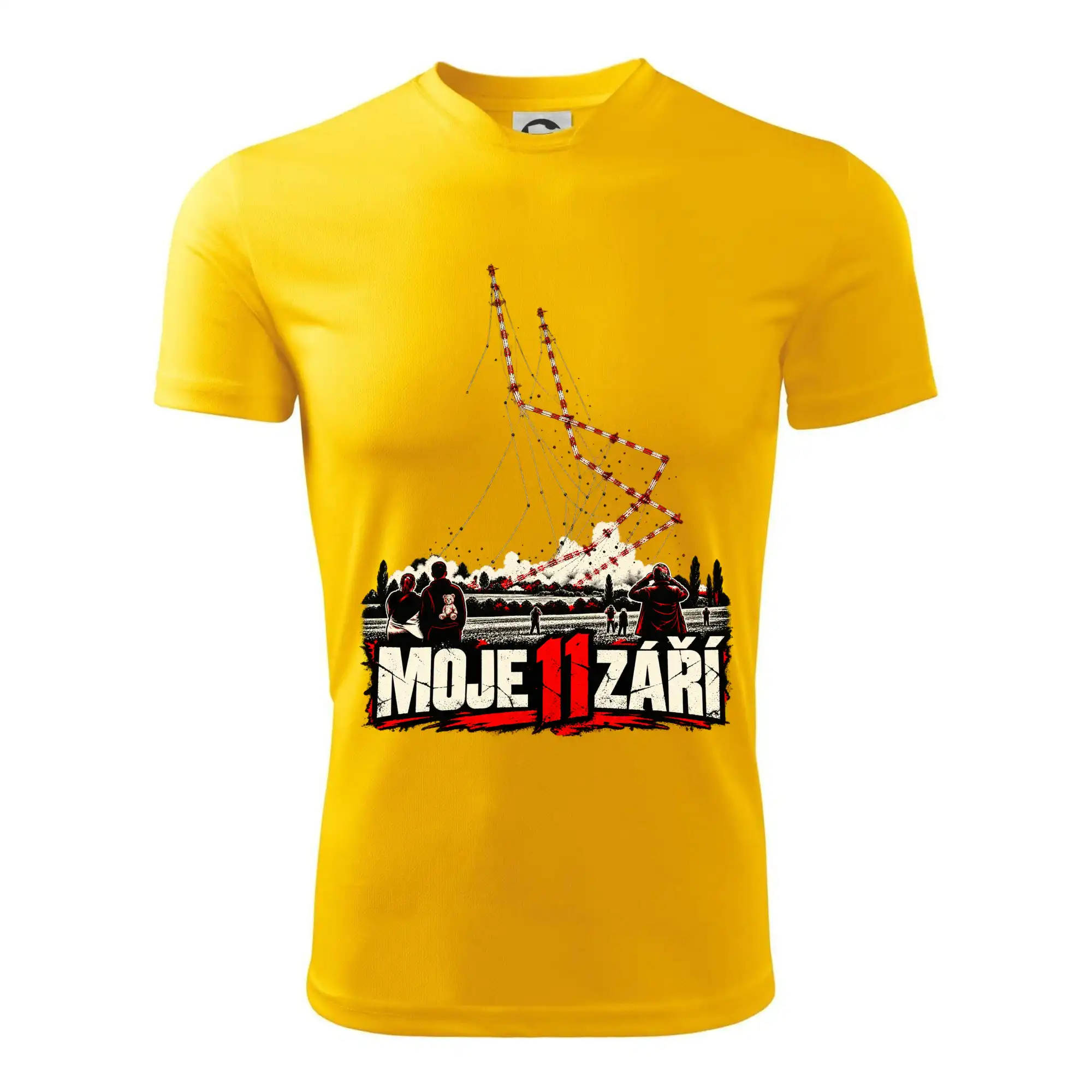 Liblice B demolice dvou stožárů moje 11 září dramatický potisk