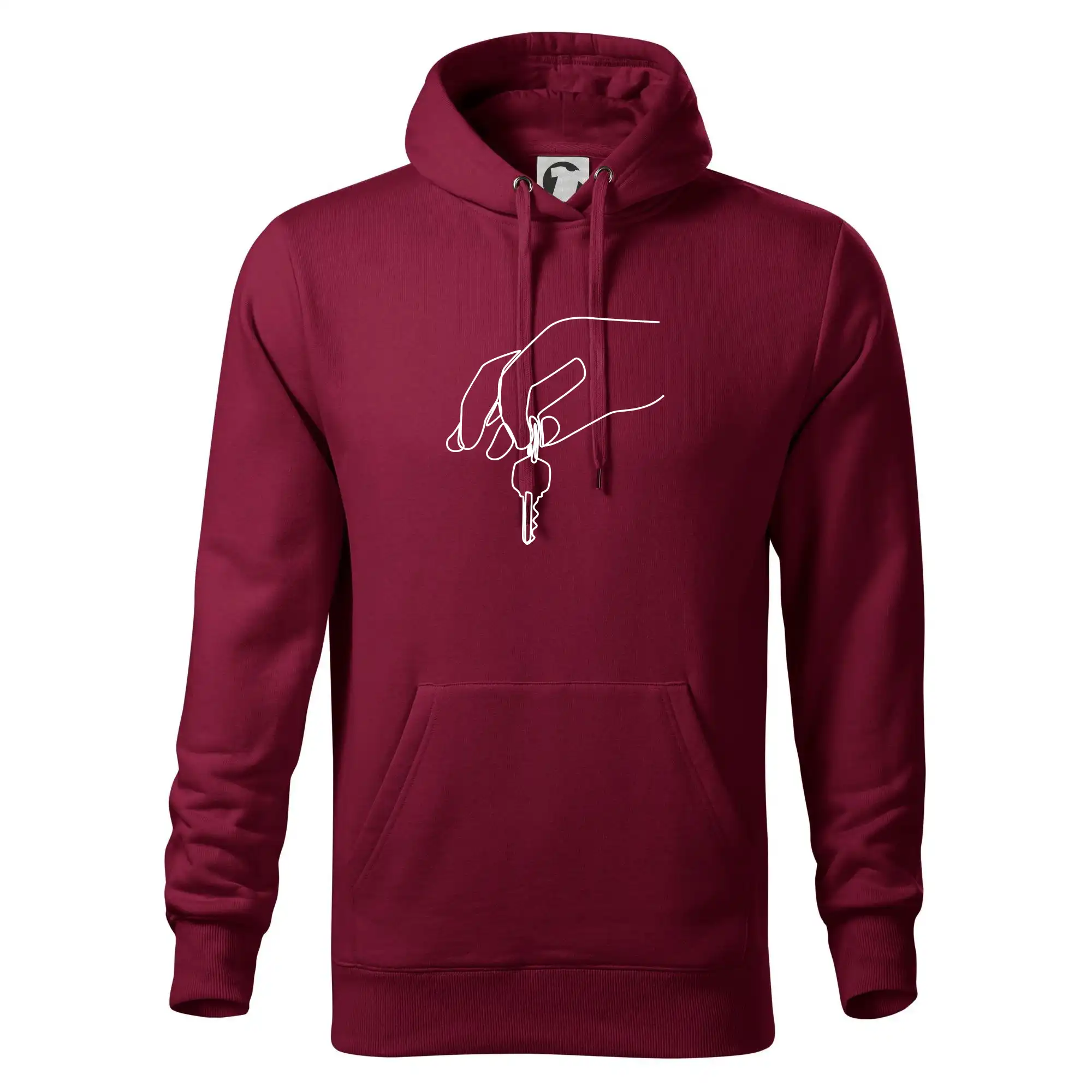 Klíče a ruka jedním tahem