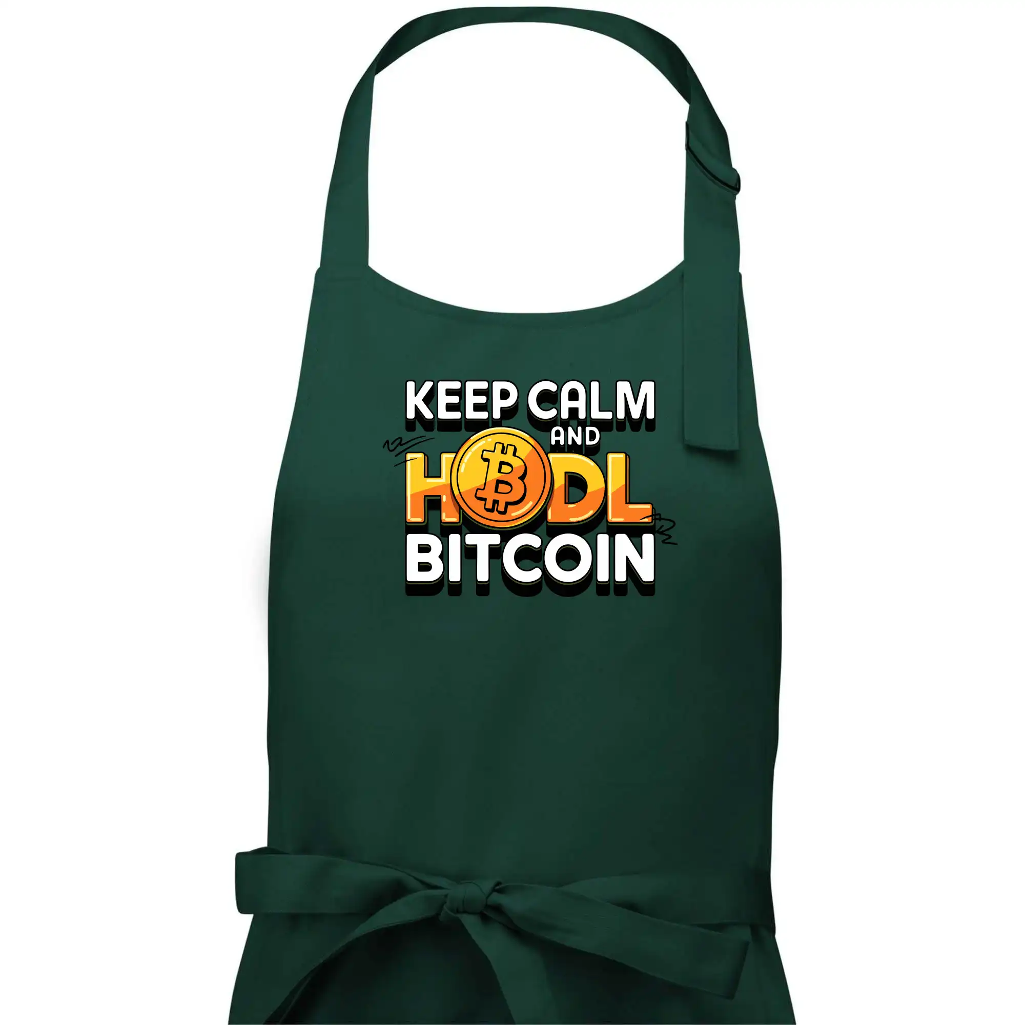 3D nápis Keep Calm and HODL Bitcoin
