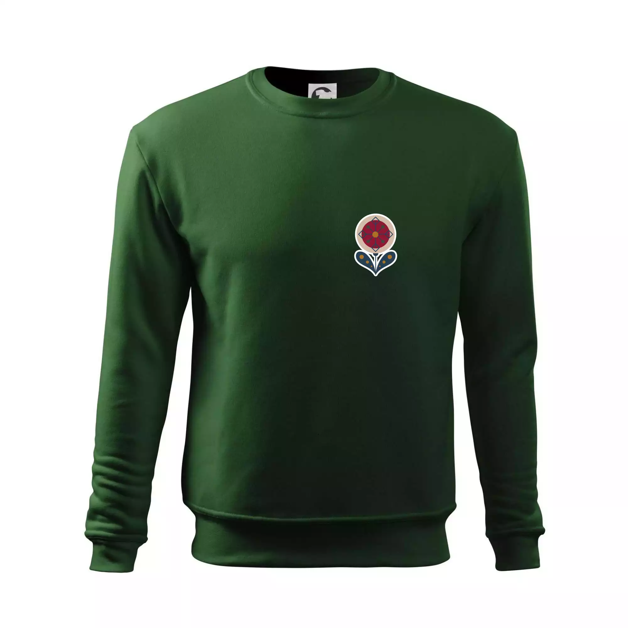 Folklor na prsu květina kulatá