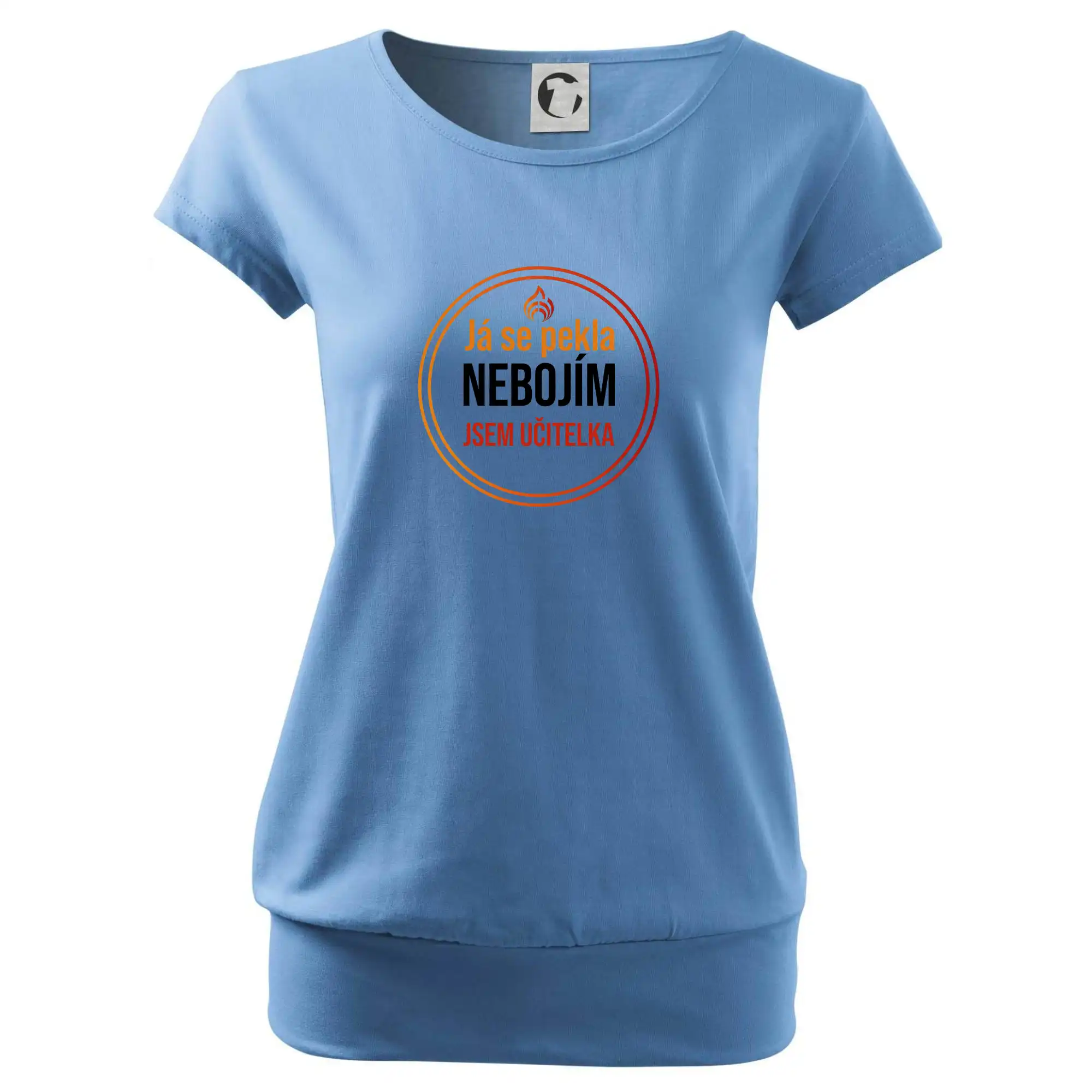 Barevný nápis Já se pekla nebojím, jsem učitelka