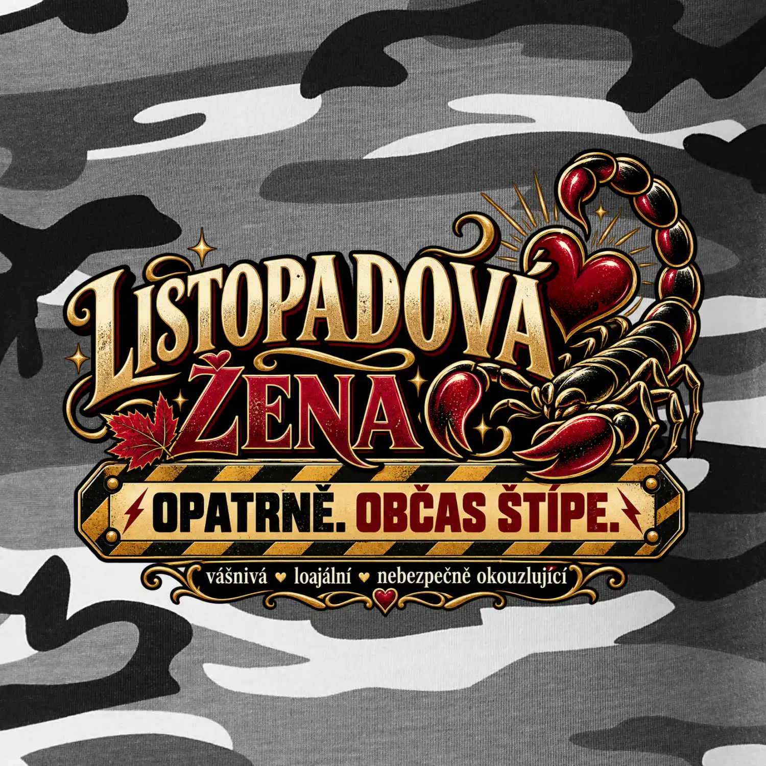 Listopadová žena pozor občas štípe