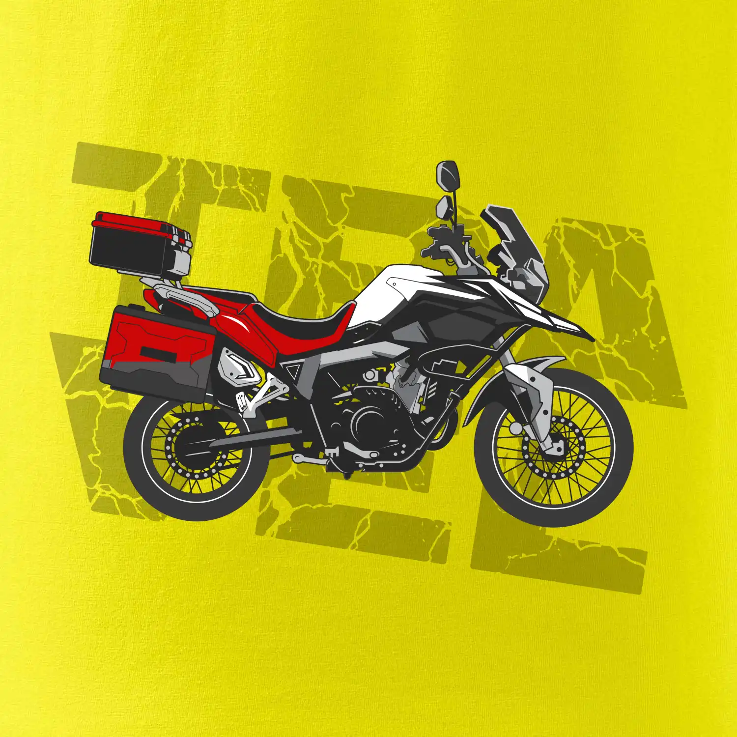 Cestovní enduro červená