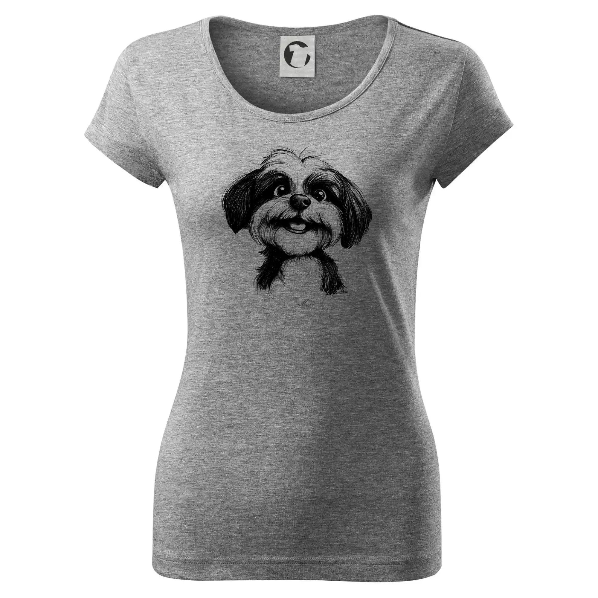 Lhasa Apso karikatura hlava