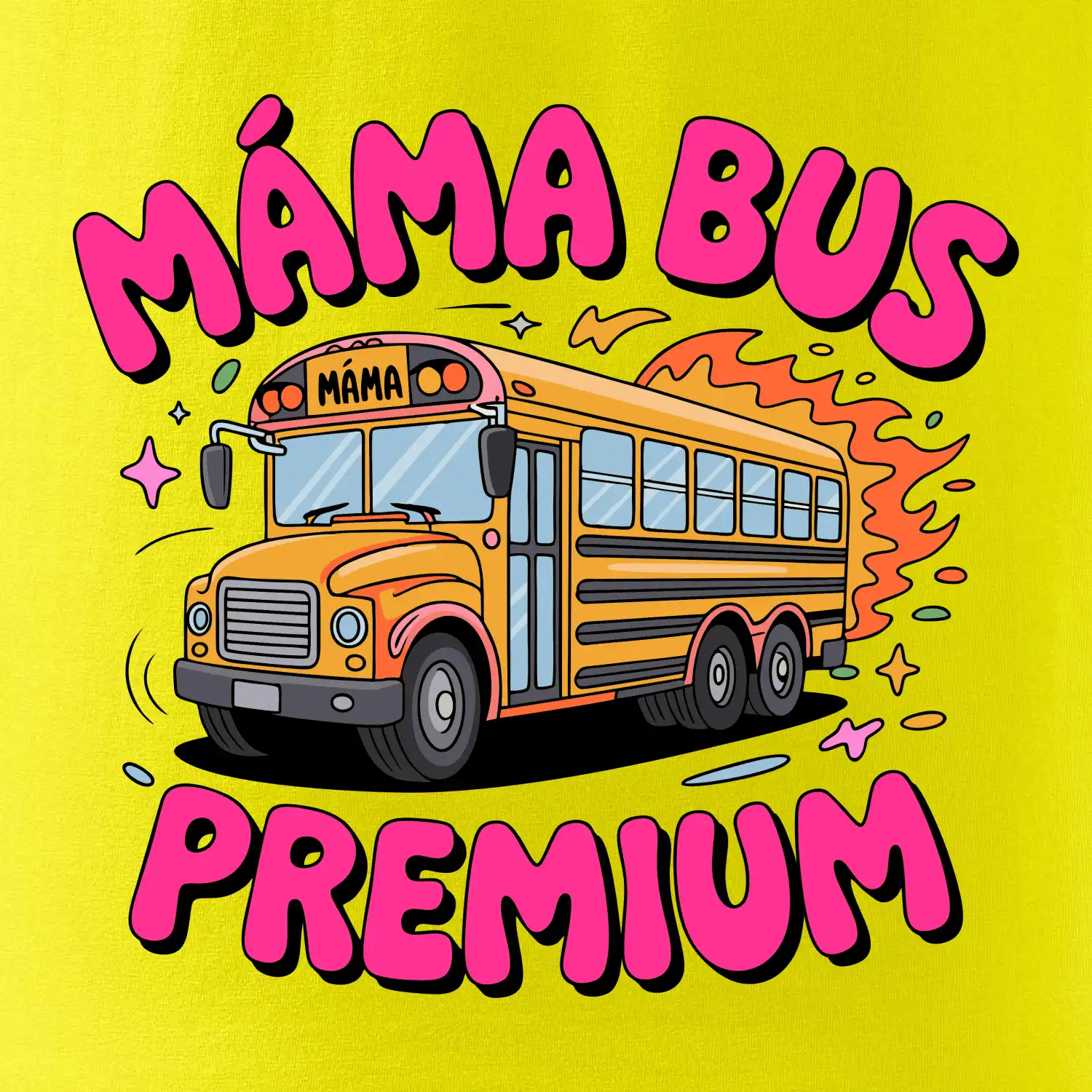 Kreslený Máma bus premium