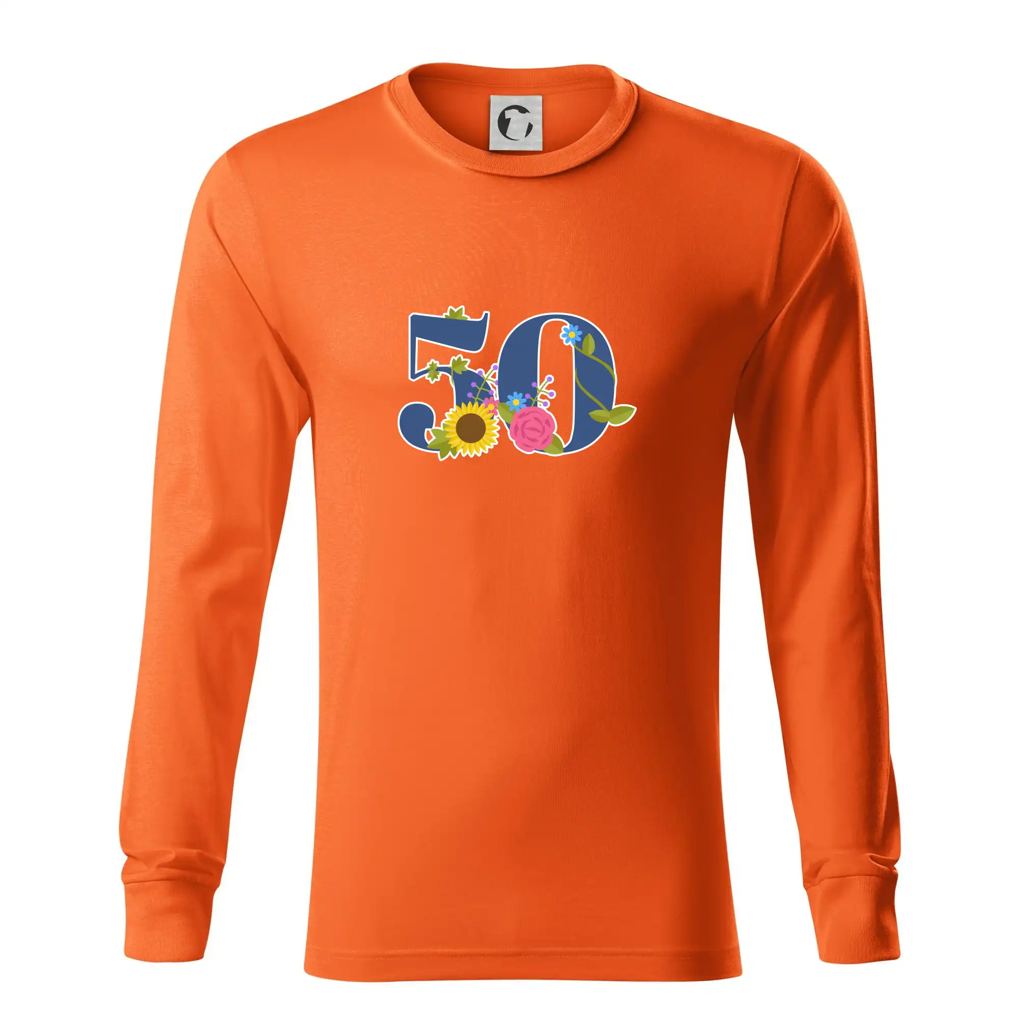 Květinové číslo kreslené - 50