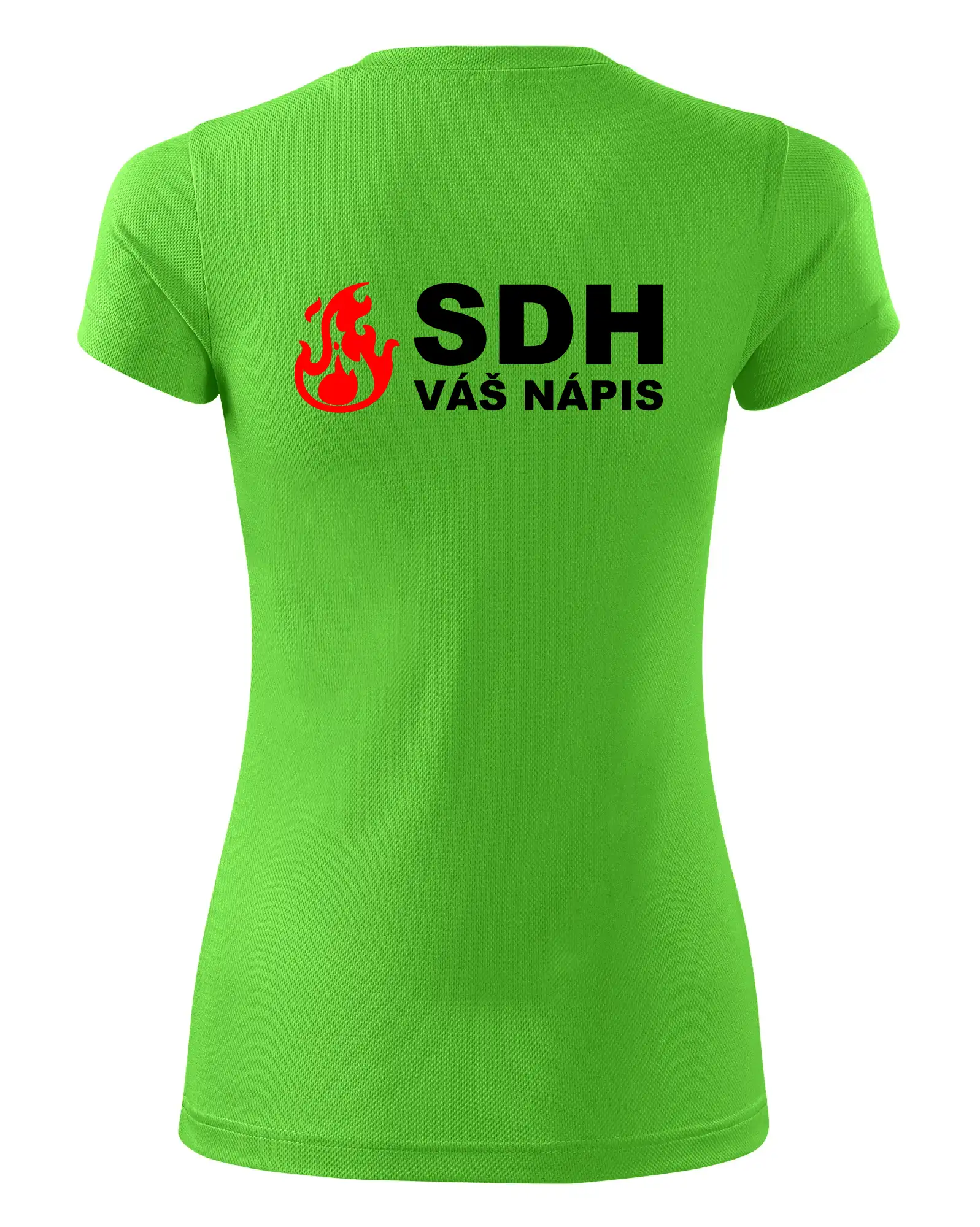 SDH nápis (oheň, firesport, název sboru - vlastní nápis)