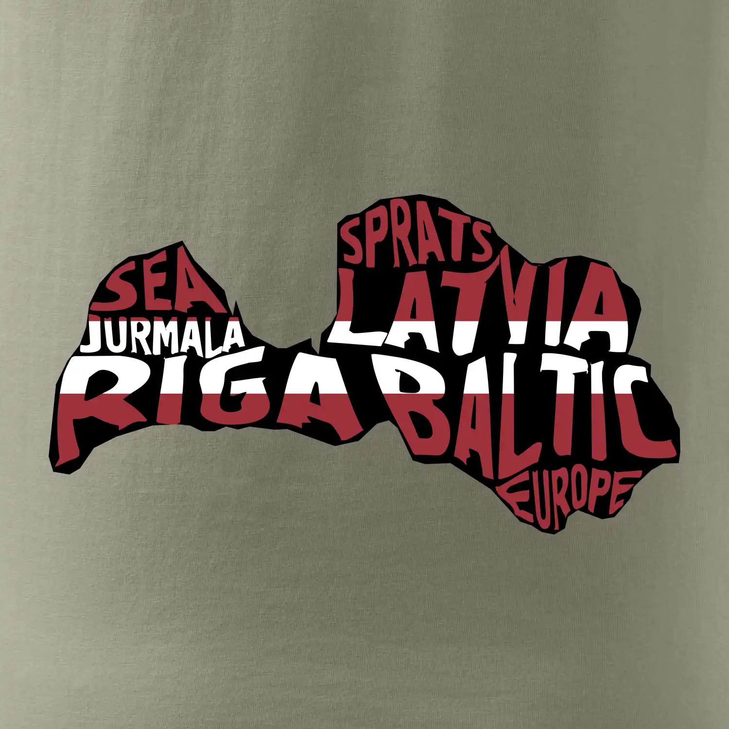 Mapy - názvy měst - Lotyšsko