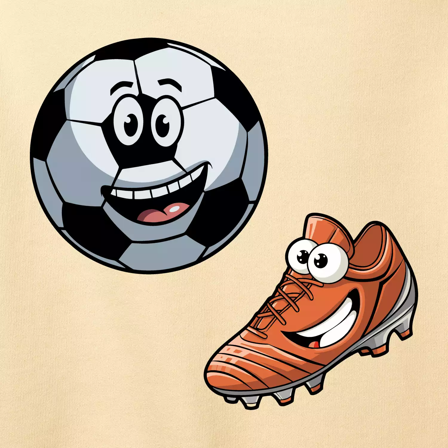 Parové triko - Kopačka a míč